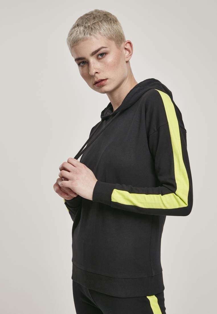 Kapuzenpullover Ladies Neon Shoulder Stripe Hoody Kapuzenpuli Damen