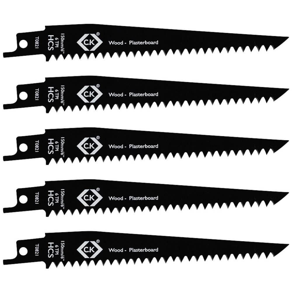 C.K Säbelsägeblatt Säbelsägeblätter 6 tpi, 5er Pack T0821