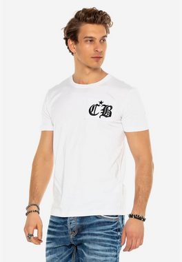 Cipo & Baxx T-Shirt mit modernem Rundhals