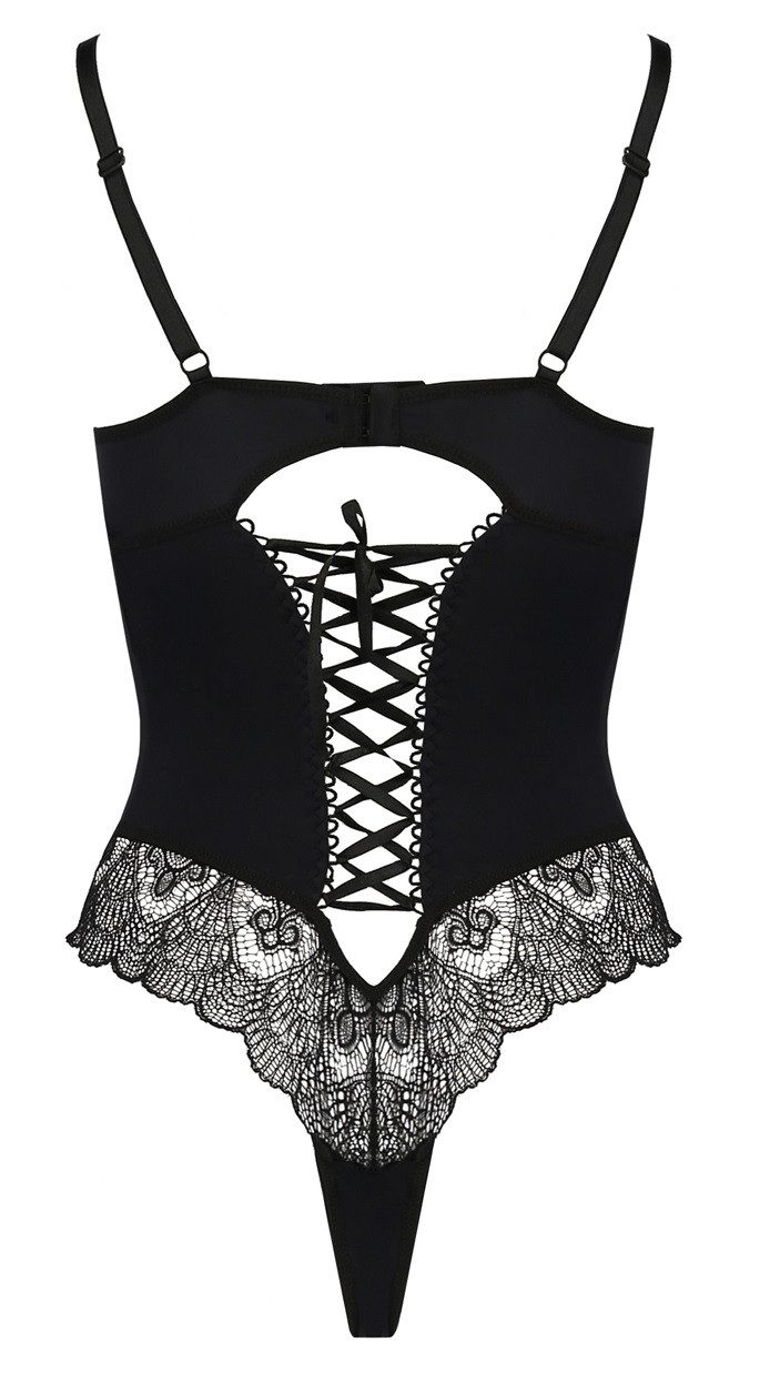 Casmir Body mit Bügel-Cups und Spitze und Schnürung