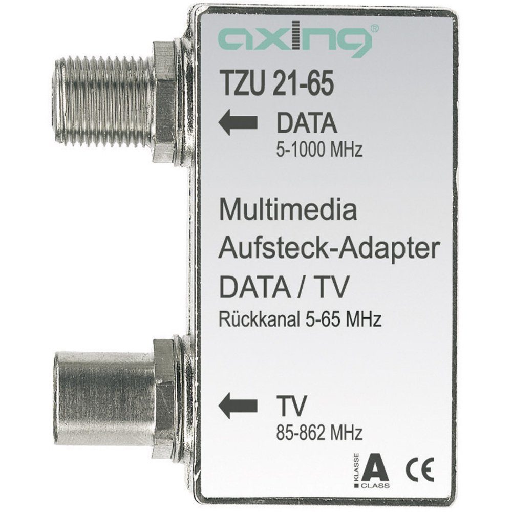 Multimedia Aufsteck Adapter Axing Tzu 21 65 axing Axing TZU 21-65 Multimedia Aufsteck-Adapter TV-Kabel