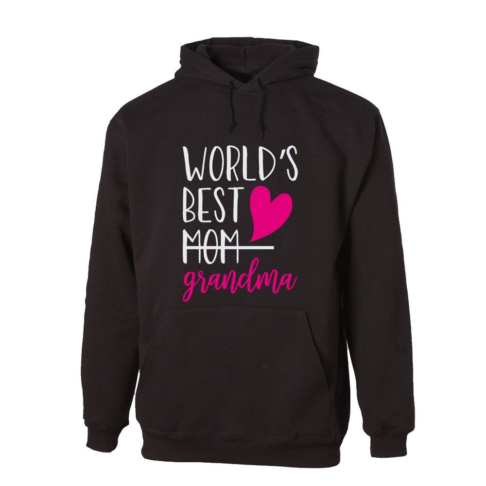 G-graphics Hoodie World´s best grandma mit trendigem Frontprint mit Spruch zum Muttertag