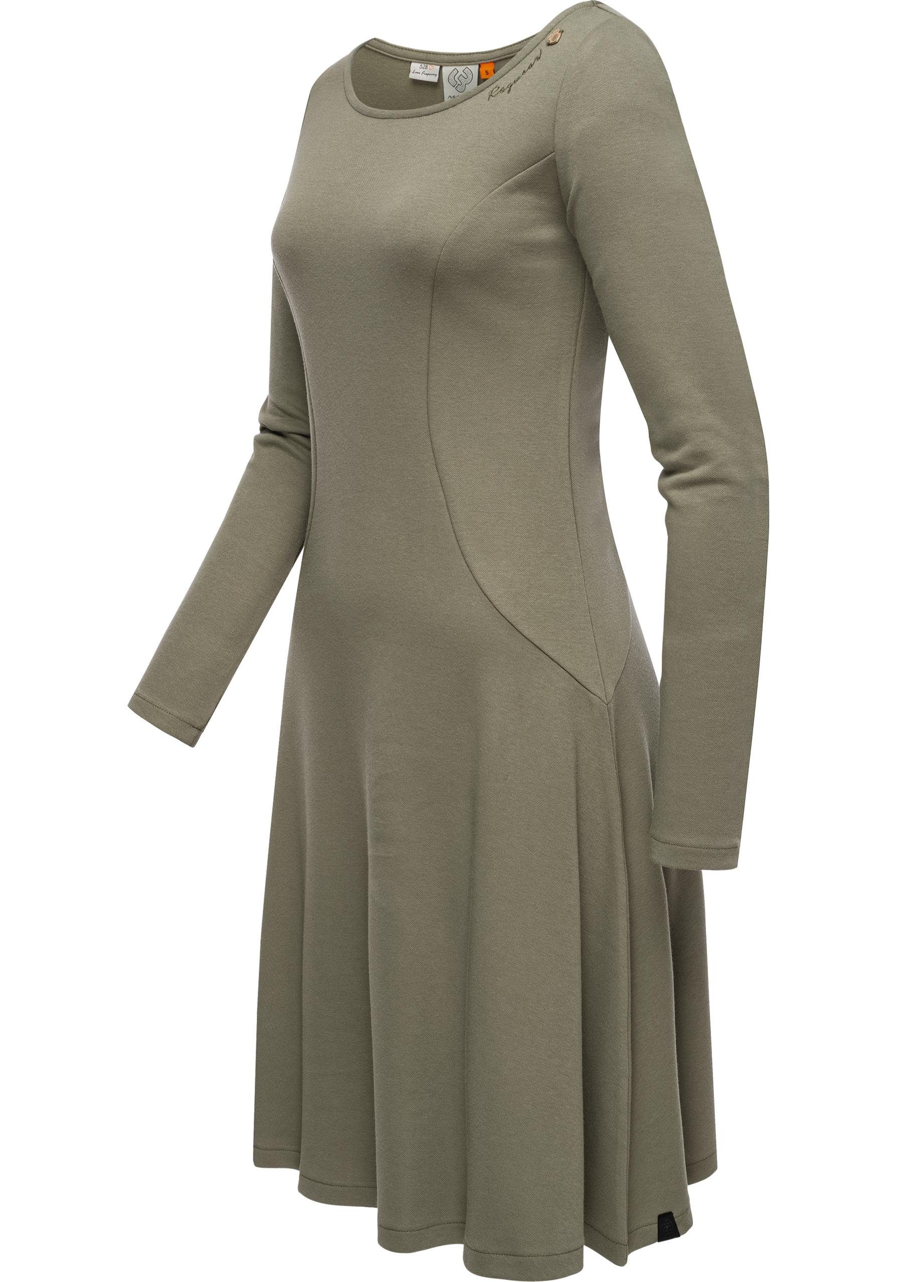 Ragwear A-Linien-Kleid Appero Stylisches Langarm-Kleid für den Winter