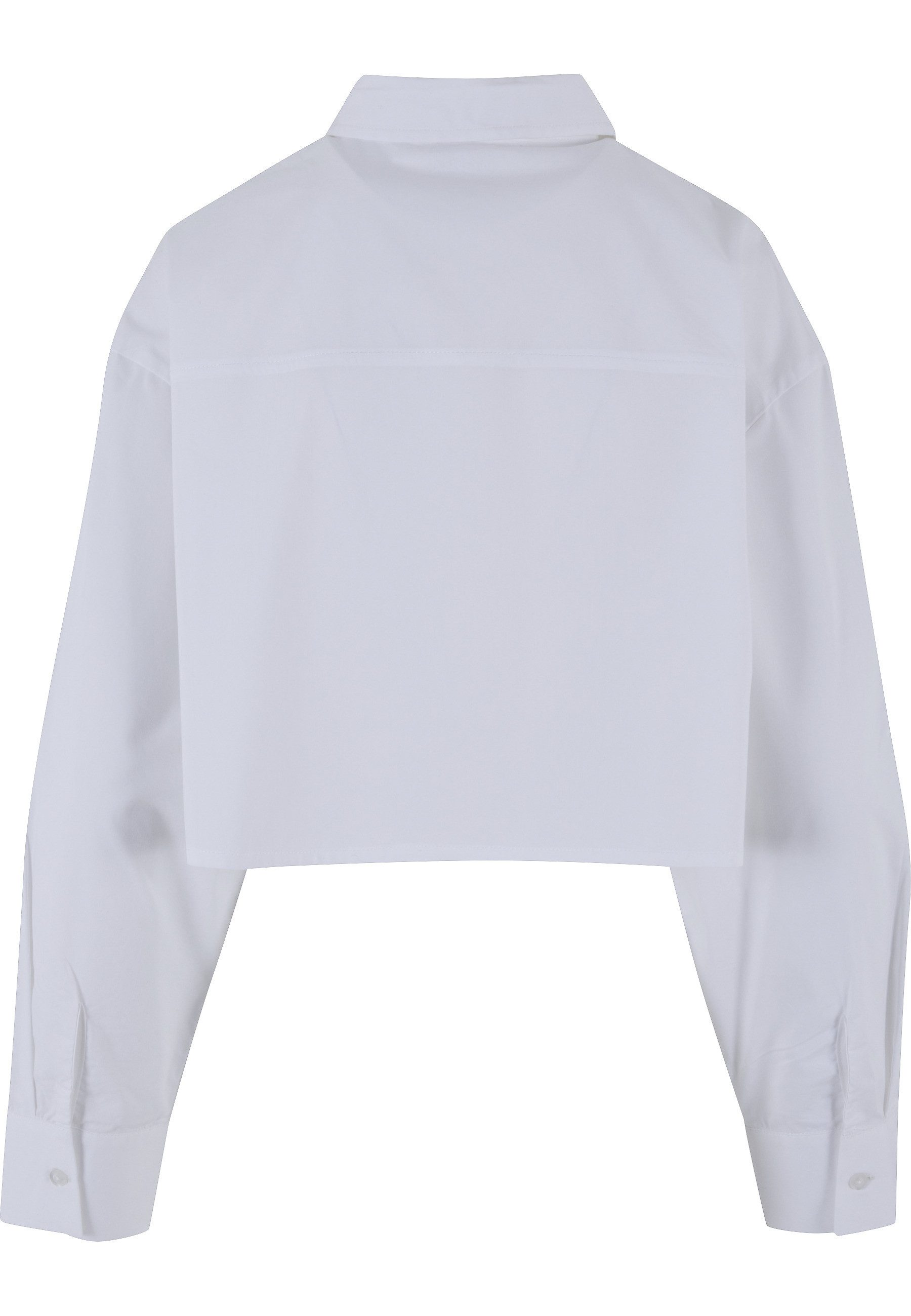 URBAN CLASSICS Klassische Bluse Urban Classics Damen Ladies Cropped Oversiz günstig online kaufen