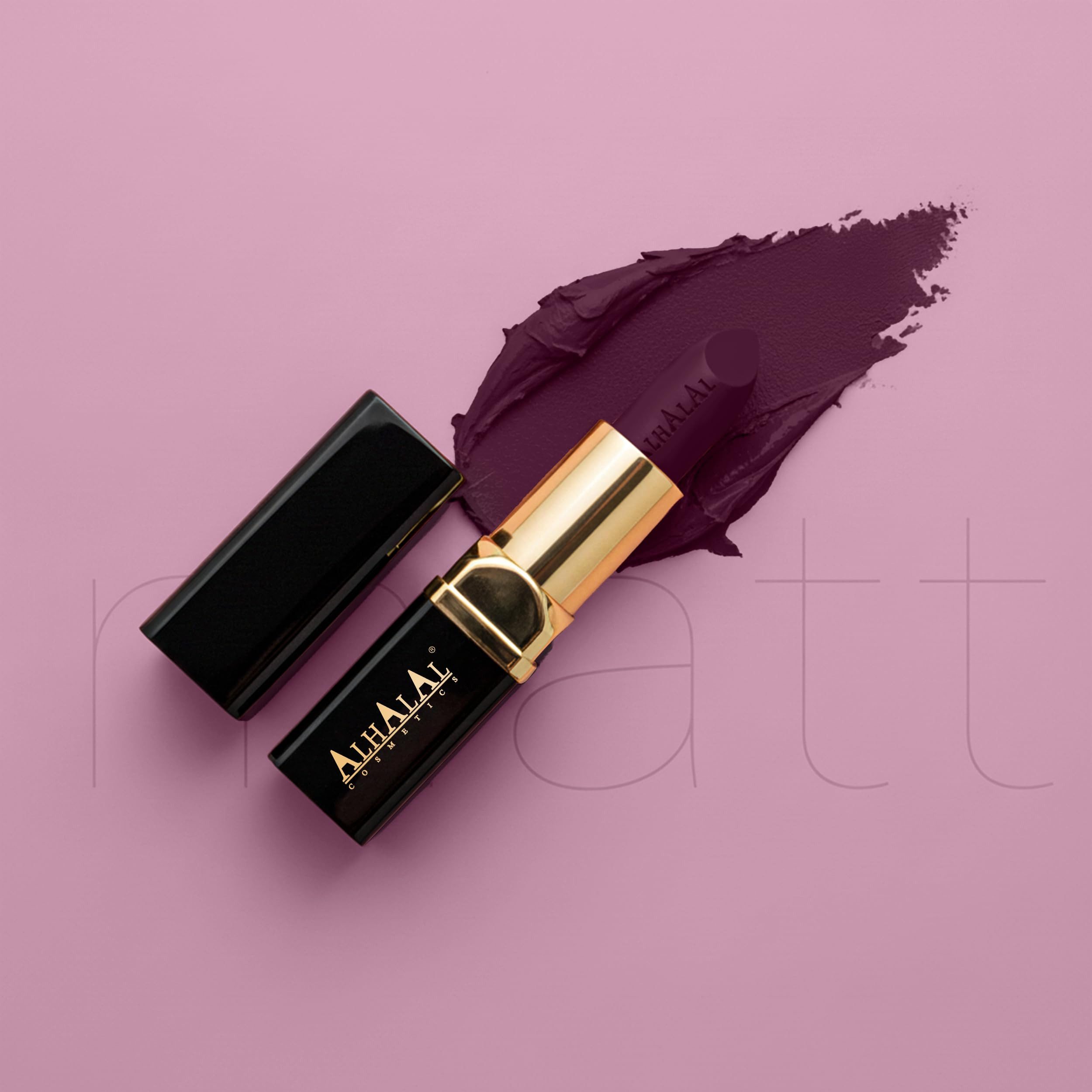 Alhalal Cosmetics Ltd. Lippenstift AL-14 SAFINA Halal Lippenstift Aubergine, Matt, vegan, alkoholfrei & HMC-zertifiziert