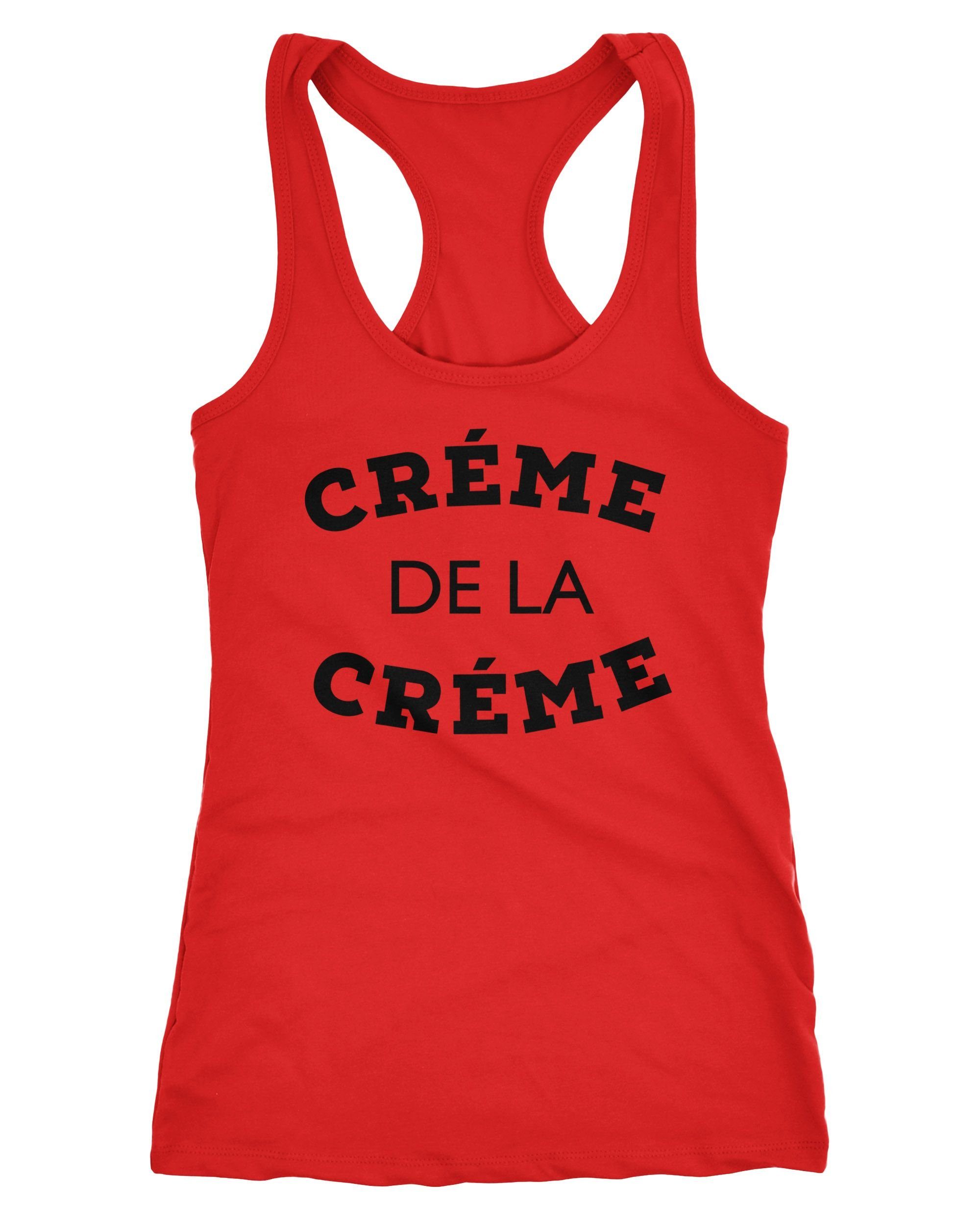 Tanktop Damen Tank-Top Shirt Creme de la Creme Racerback