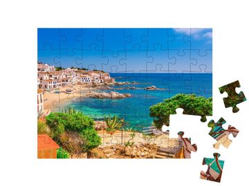puzzleYOU Puzzle Calella de Palafrugell an der Küste Spaniens, 48 Puzzleteile, puzzleYOU-Kollektionen Mittelmeer