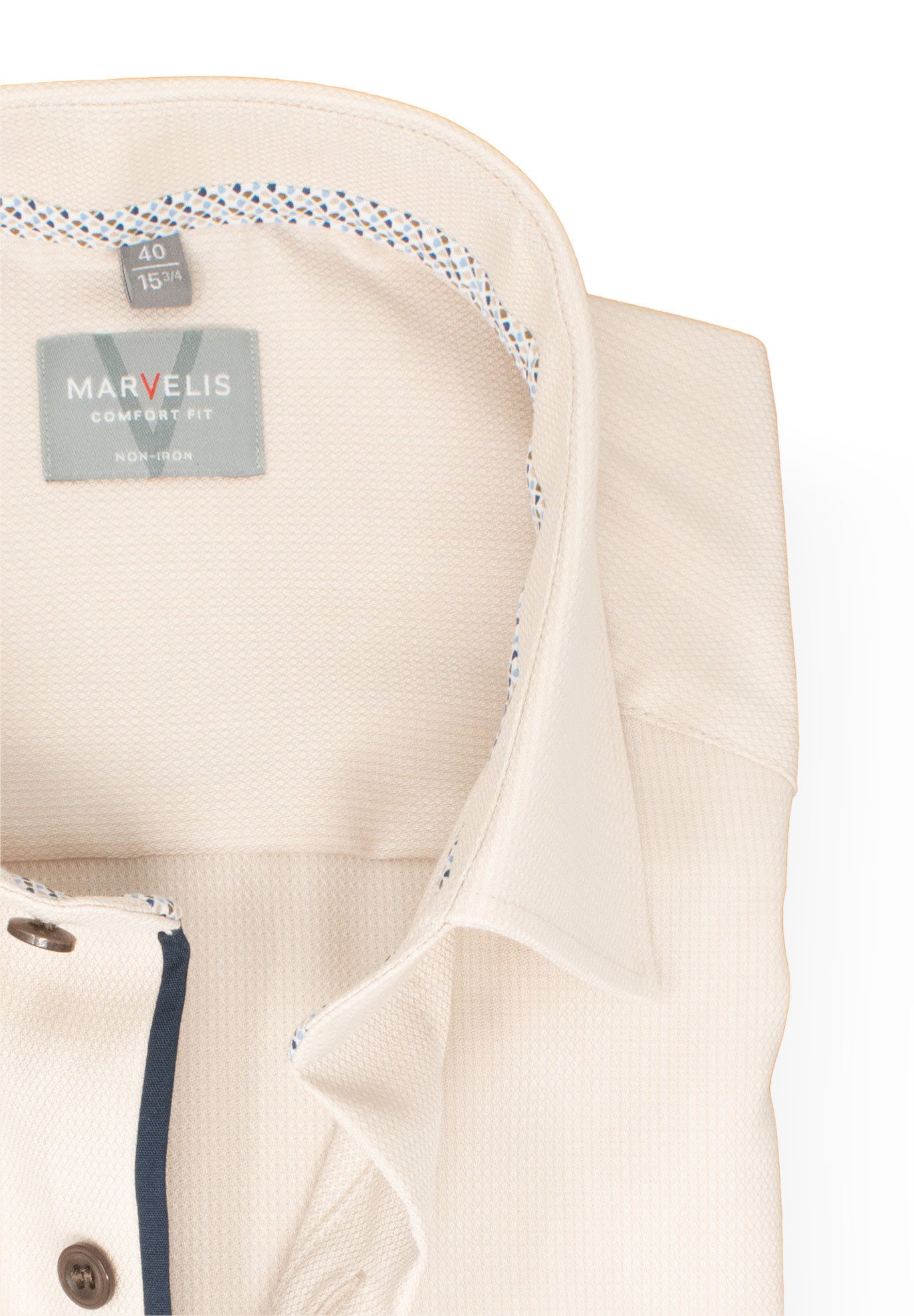 MARVELIS Kurzarmhemd Comfort Fit bequeme Schnittführung günstig online kaufen