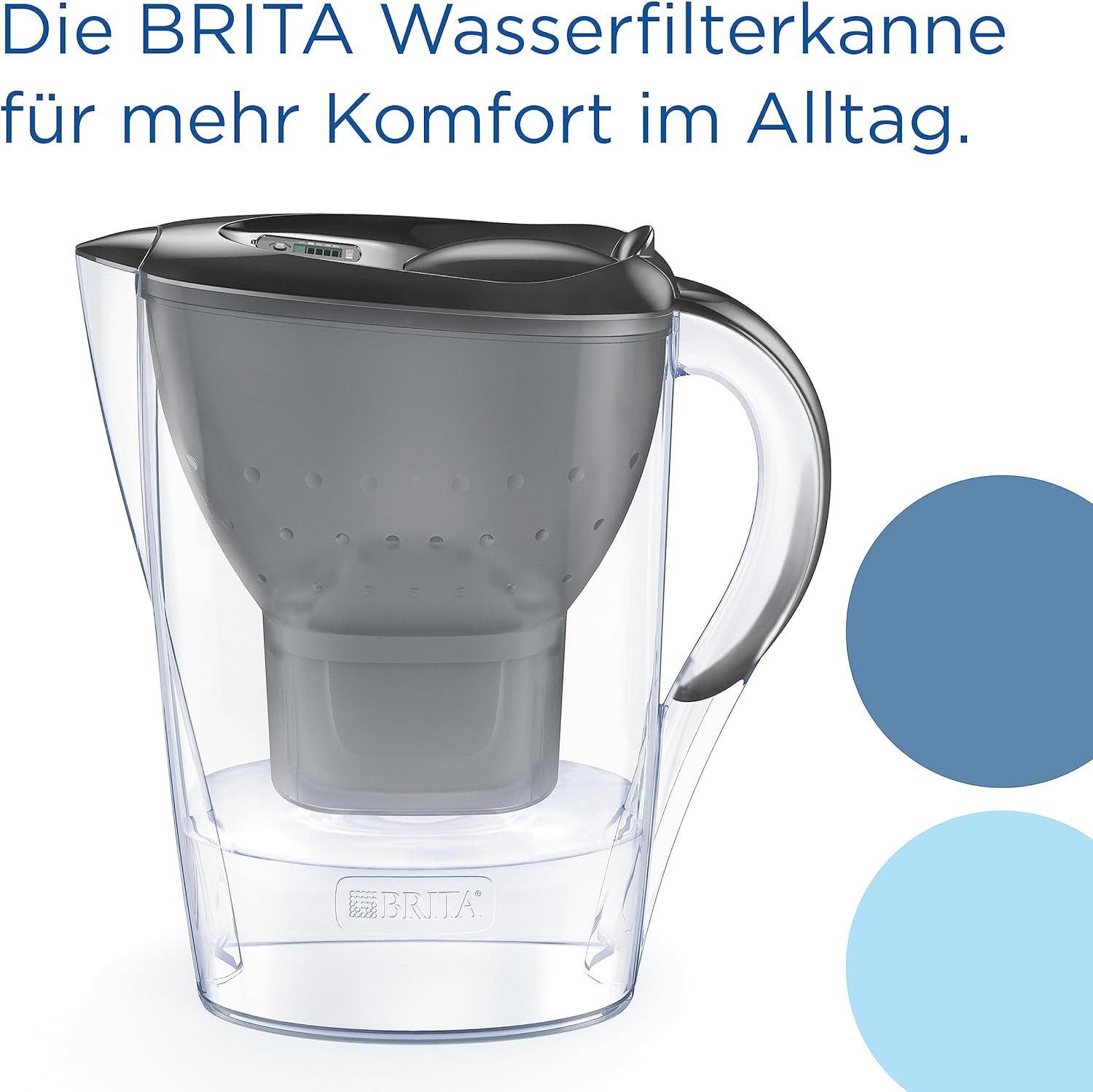 BRITA Wasserfilter Marella, inkl. 6 MAXTRA PRO ALL-IN-1 Filterkartusche