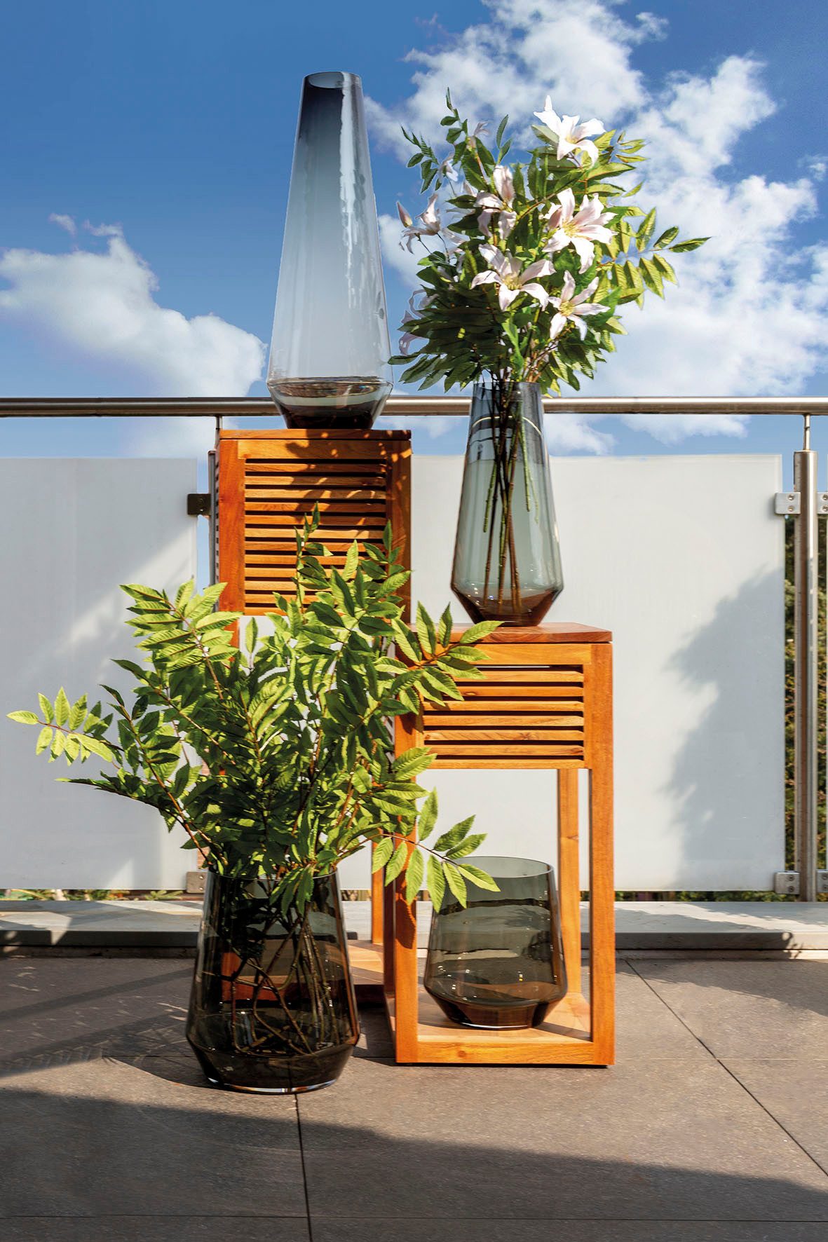 Fink Dekovase LINEA (1 St), aus durchgefärbtem Opalglas