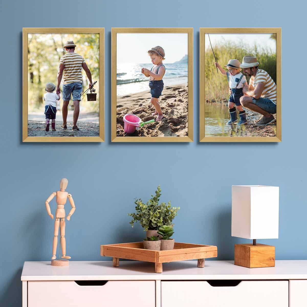 PHOTOLINI Bilderrahmen 3er Set, stabiles MDF-Holz, günstig online kaufen