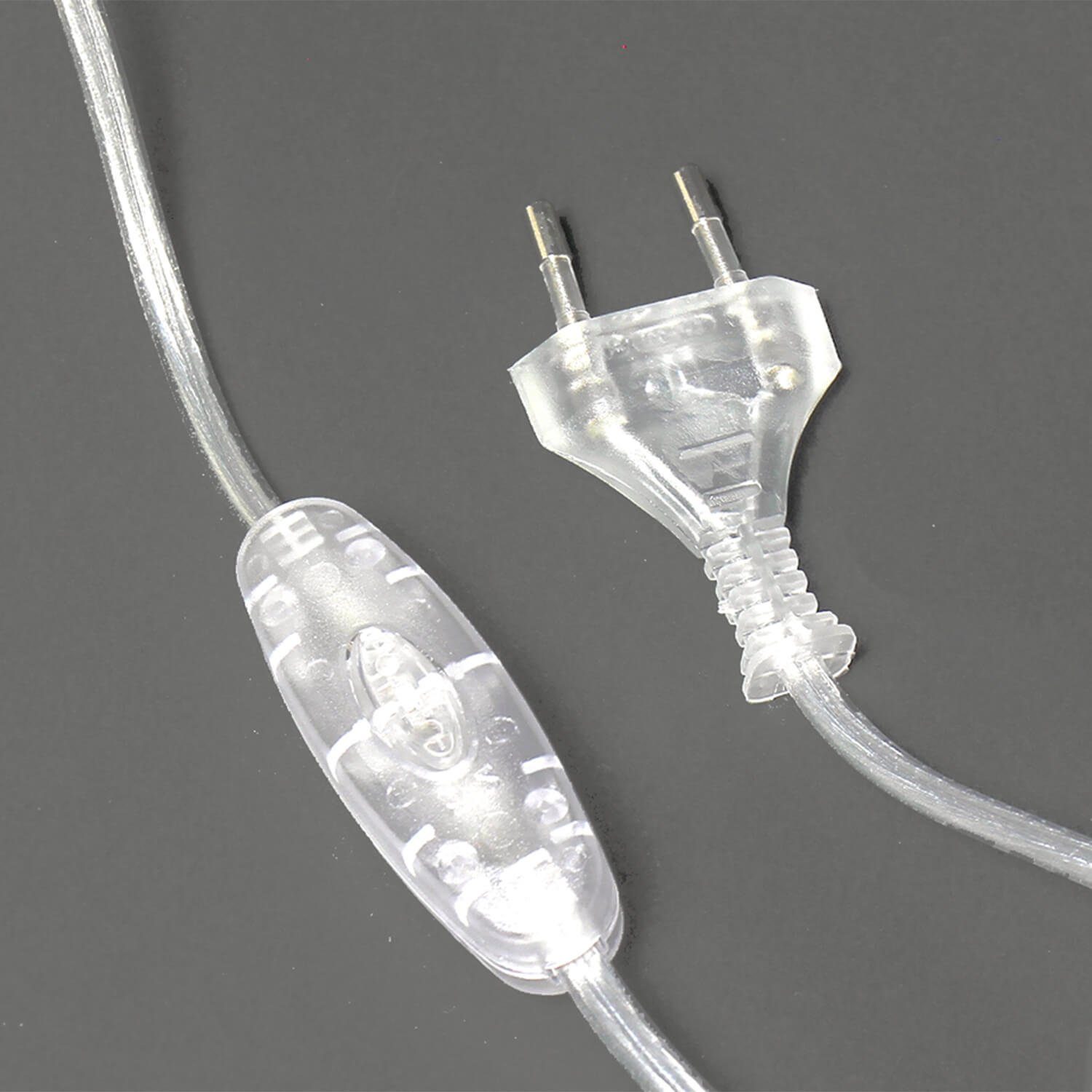 modern Tischlampe Grau ALICE, Stoff Lampe Nachttisch Wohnzimmer Nachttischlampe Leuchtmittel, ohne Licht-Erlebnisse