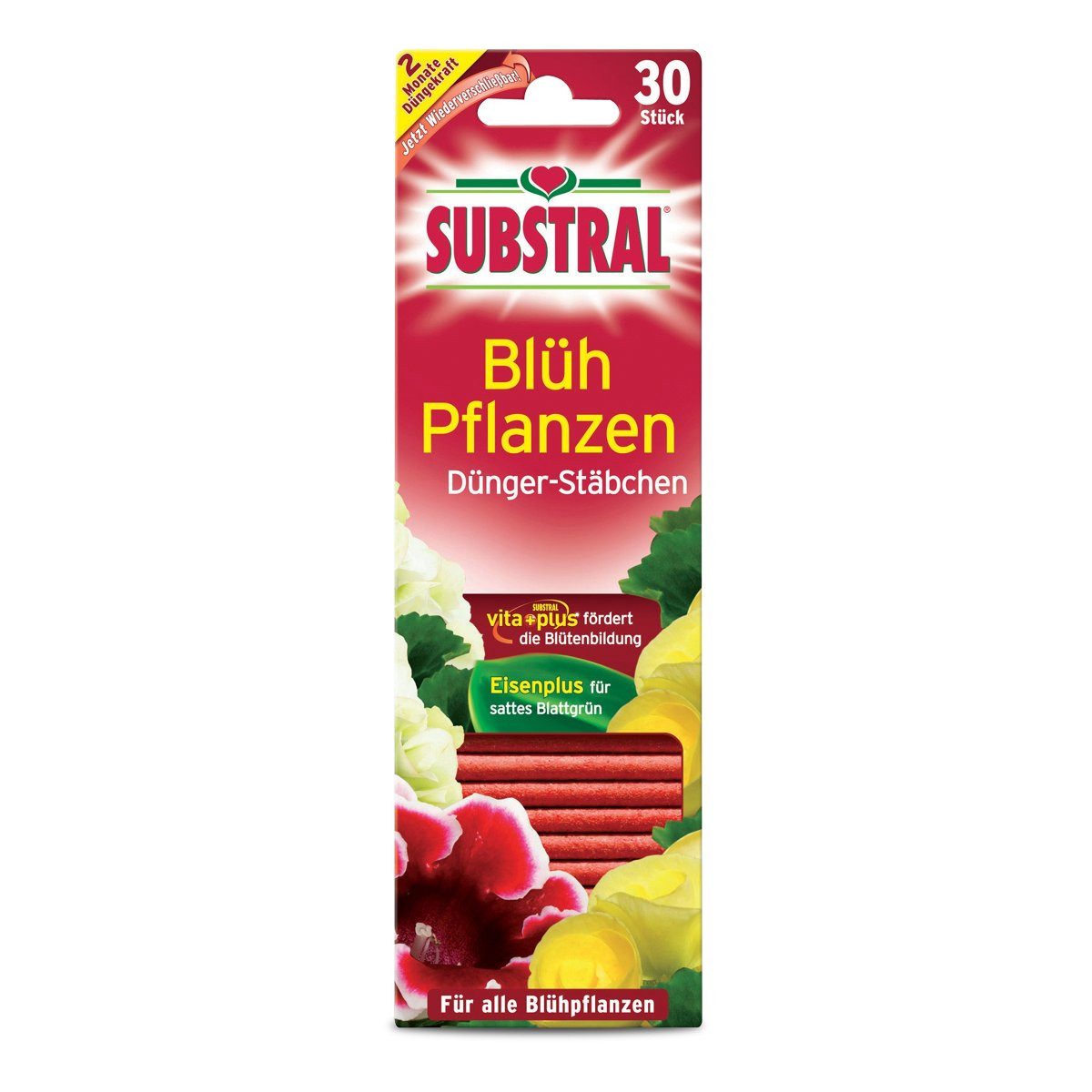 Substral Удобрение для растений Удобрение-Stäbchen für Blühpflanzen, 30 Stück