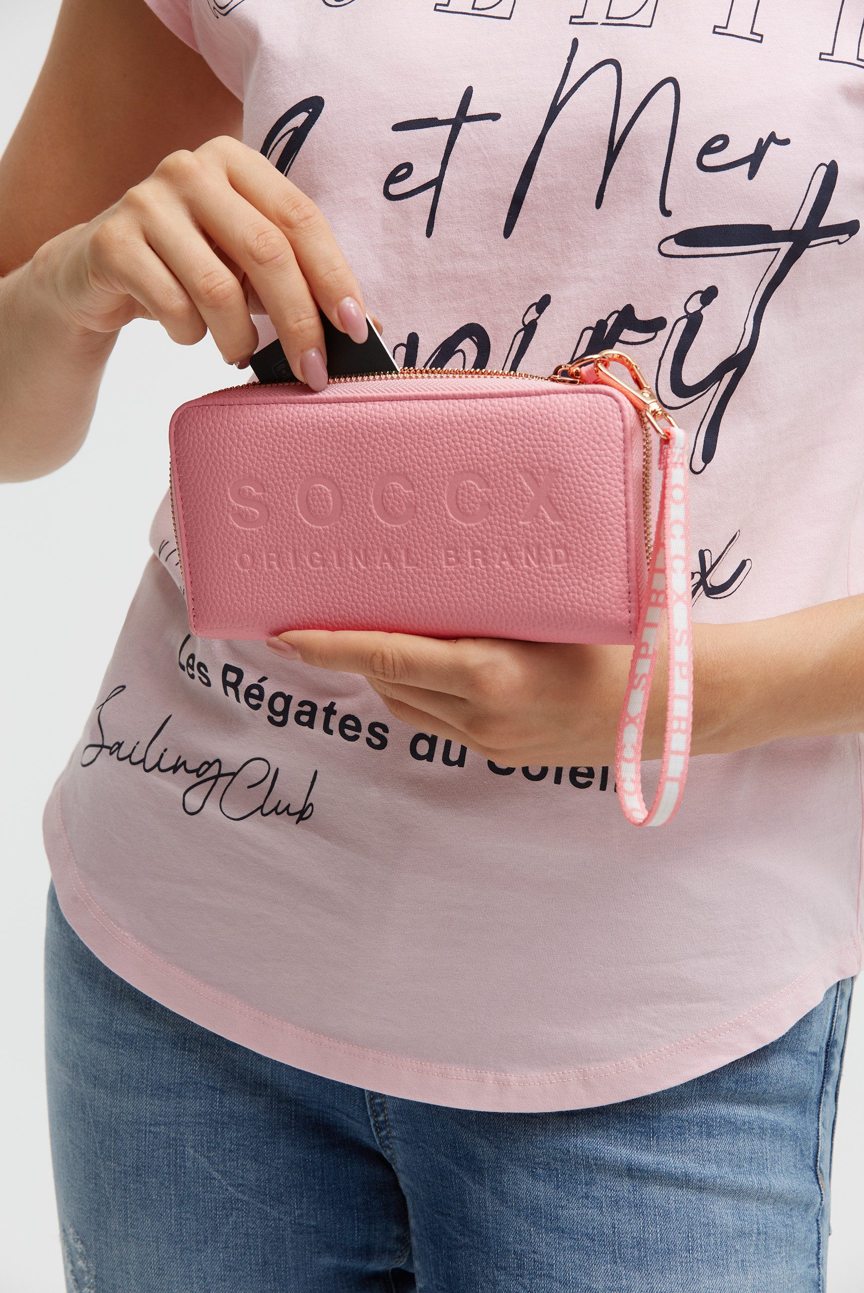 SOCCX Geldbörse, Logo-Prägung