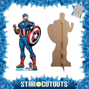 empireposter Dekofigur Captain America - Super Hero - Pappaufsteller Standy - 94x191 cm
