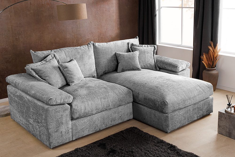 riess-ambiente Ecksofa ATMOSPHERE XL 245cm grau günstig online kaufen