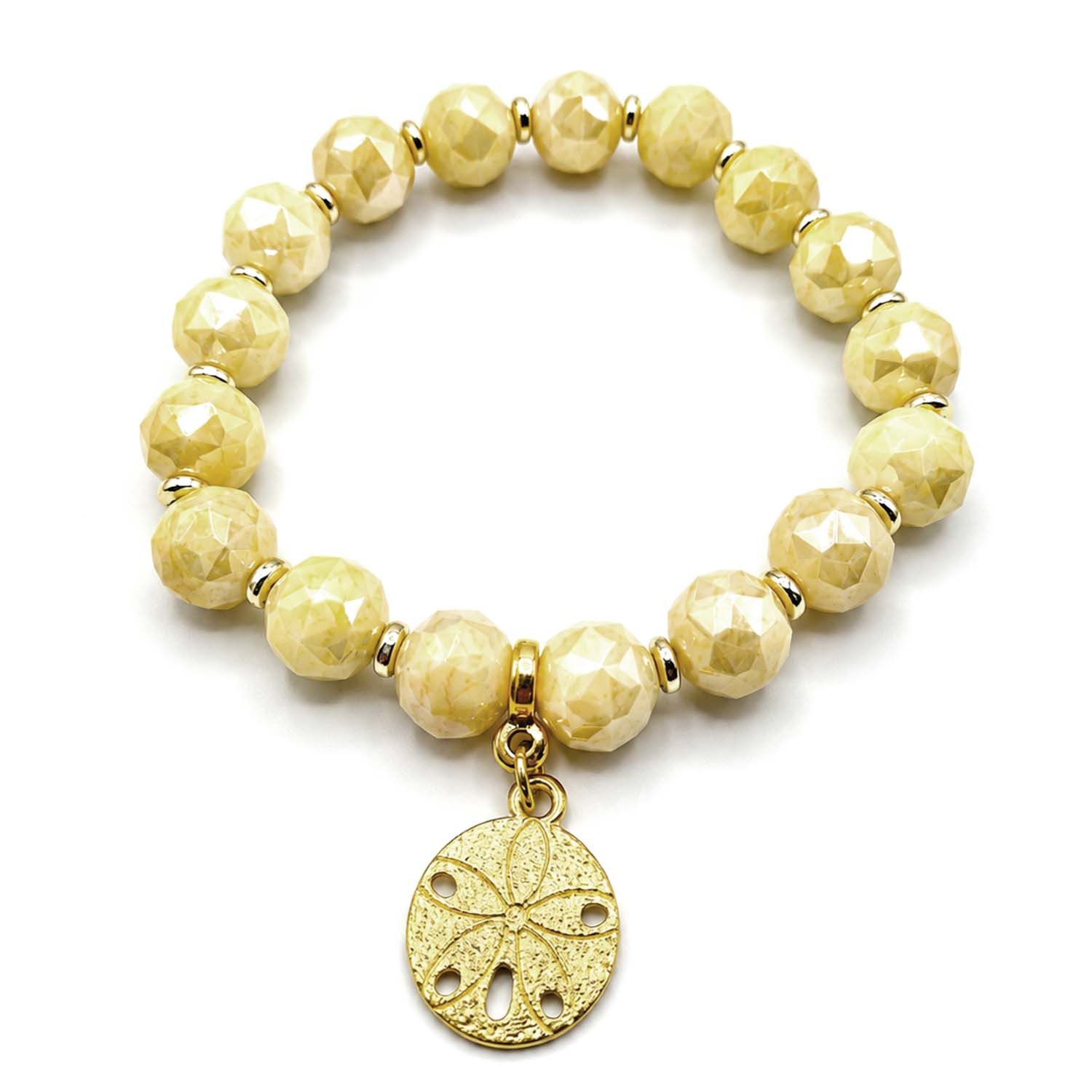 Impala Perlenarmband Nadja mit facettierten Glasperlen & Anhänger