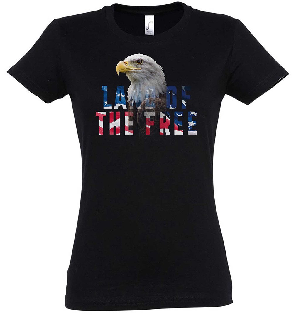 Print-Shirt American Eagle Damen T-Shirt Adler United States Of America USA US