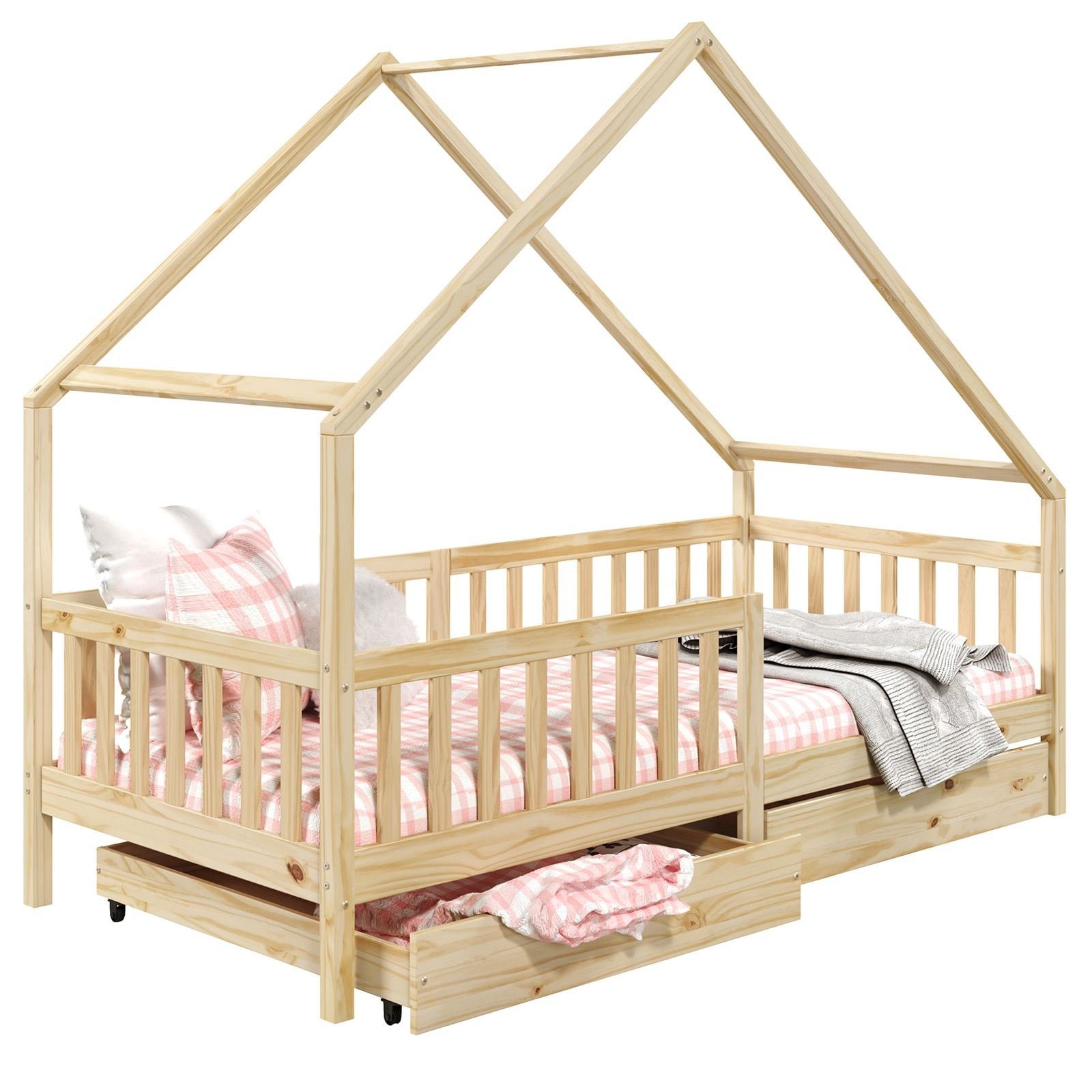IDIMEX Kinderbett ALVA, Hausbett Montessori Kinderbett günstig online kaufen