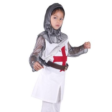 GalaxyCat Kostüm Kreuzritter Kinderkostüm, Ritter Verkleidung für Jungen & Mädchen, Kreuzritter Kostüm für Kinder