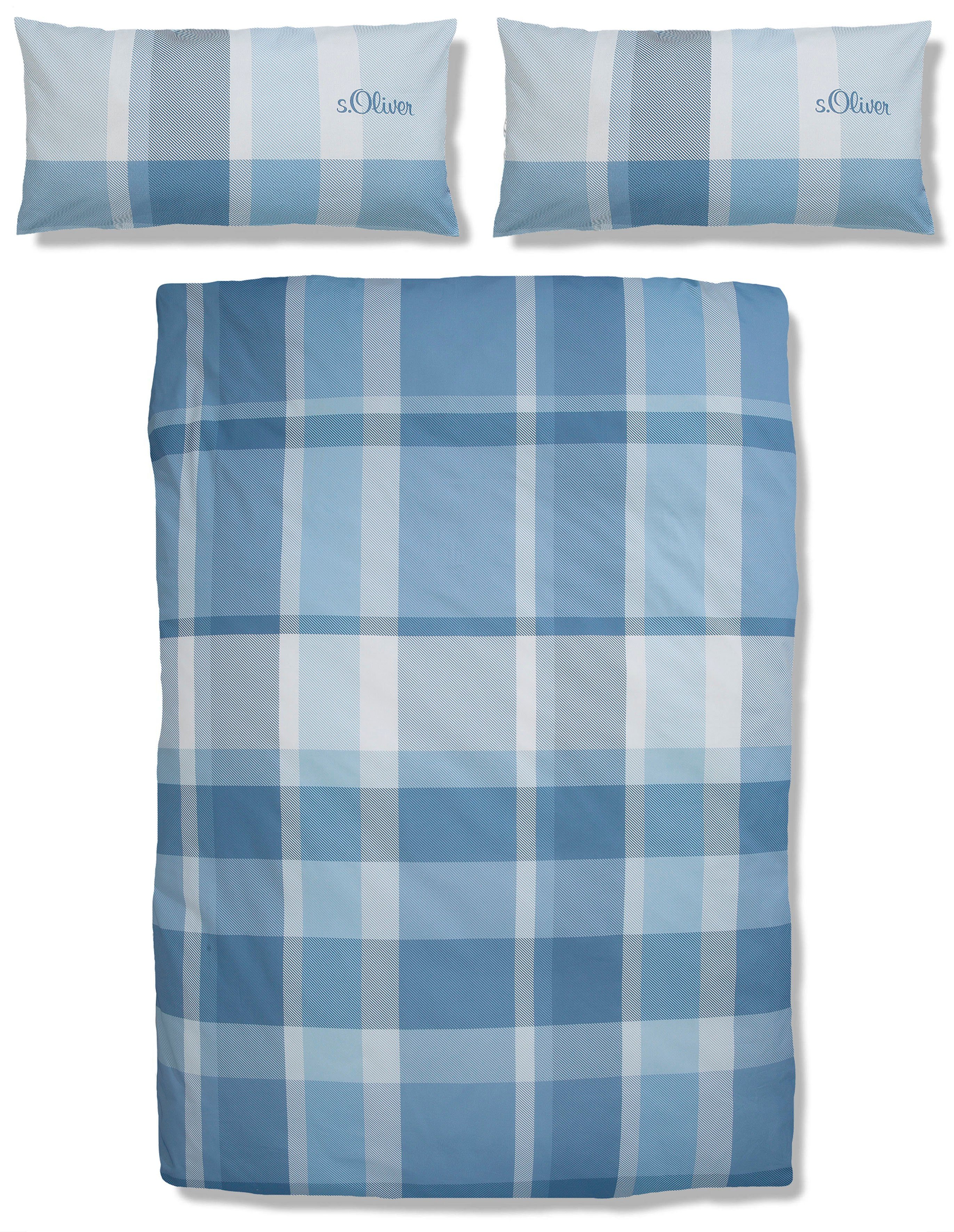 s.Oliver Bettwäsche Tabea in Gr. 135x200 oder 155x220 cm, Renforcé, 2 teilig, Markenbettwäsche mit GRATIS-Zugabe: 2x Kissenhülle, mit Reißverschluss