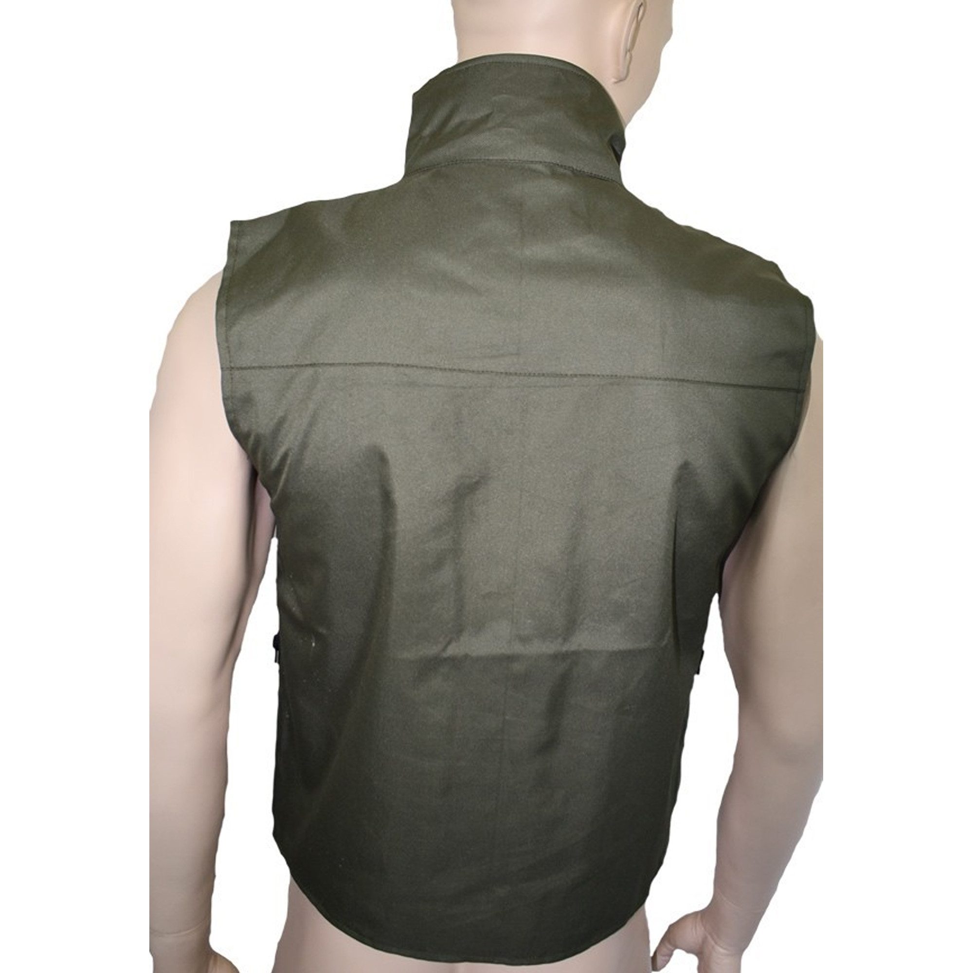 German Wear Jagdweste GW612W Jagdweste in der Farbe Jagdgrün mit einer Hirschstickerei