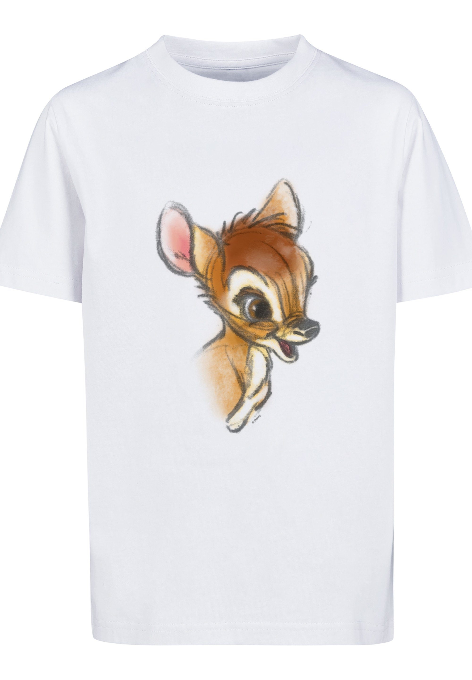 Unisex Merch,Jungen,Mädchen,Bedruckt Bambi Kinder,Premium T-Shirt Disney F4NT4STIC Zeichnung