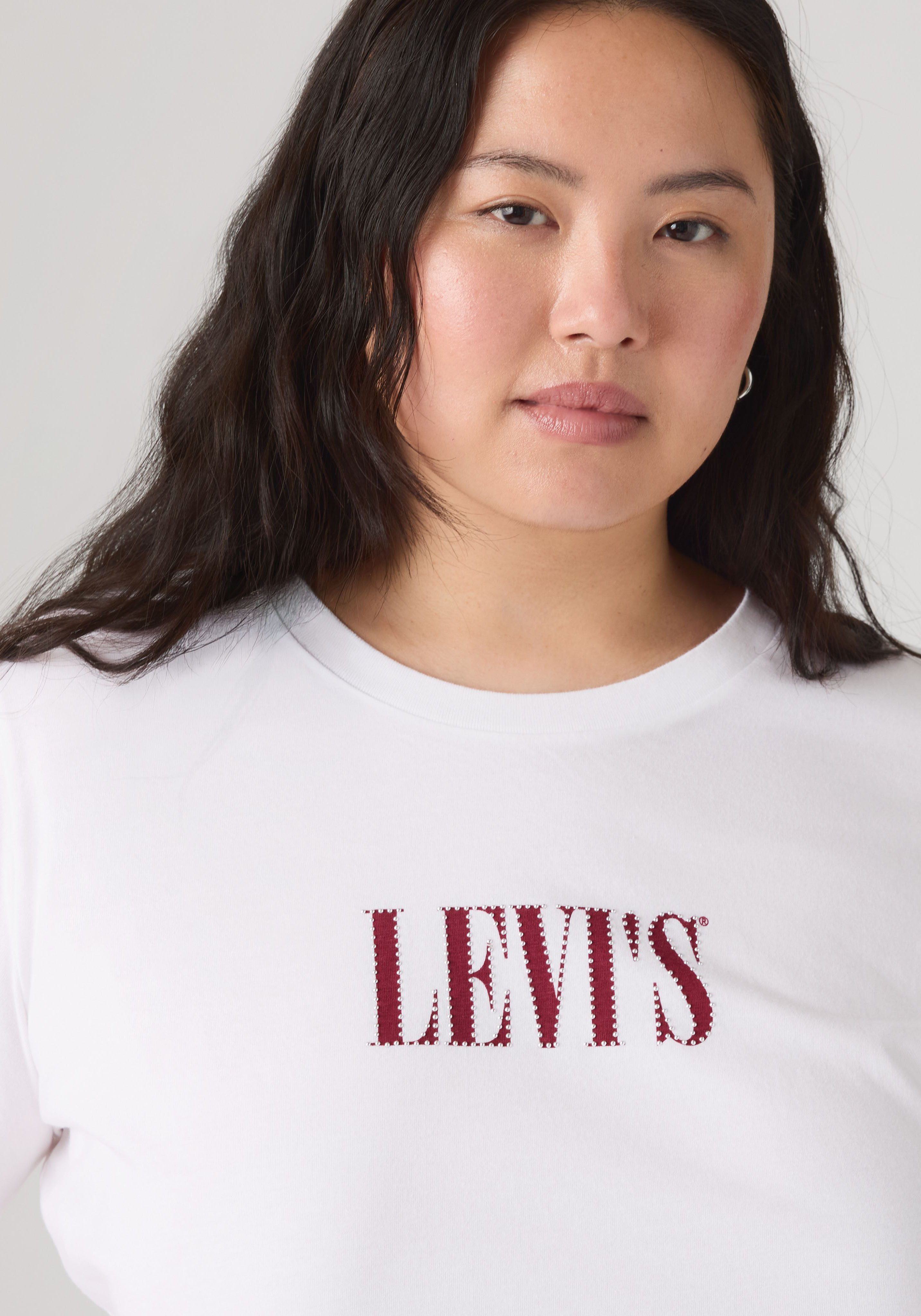 Levi's® Plus T-Shirt PERFECT TEE Figurumspielende Passform – Bild 4 von 4