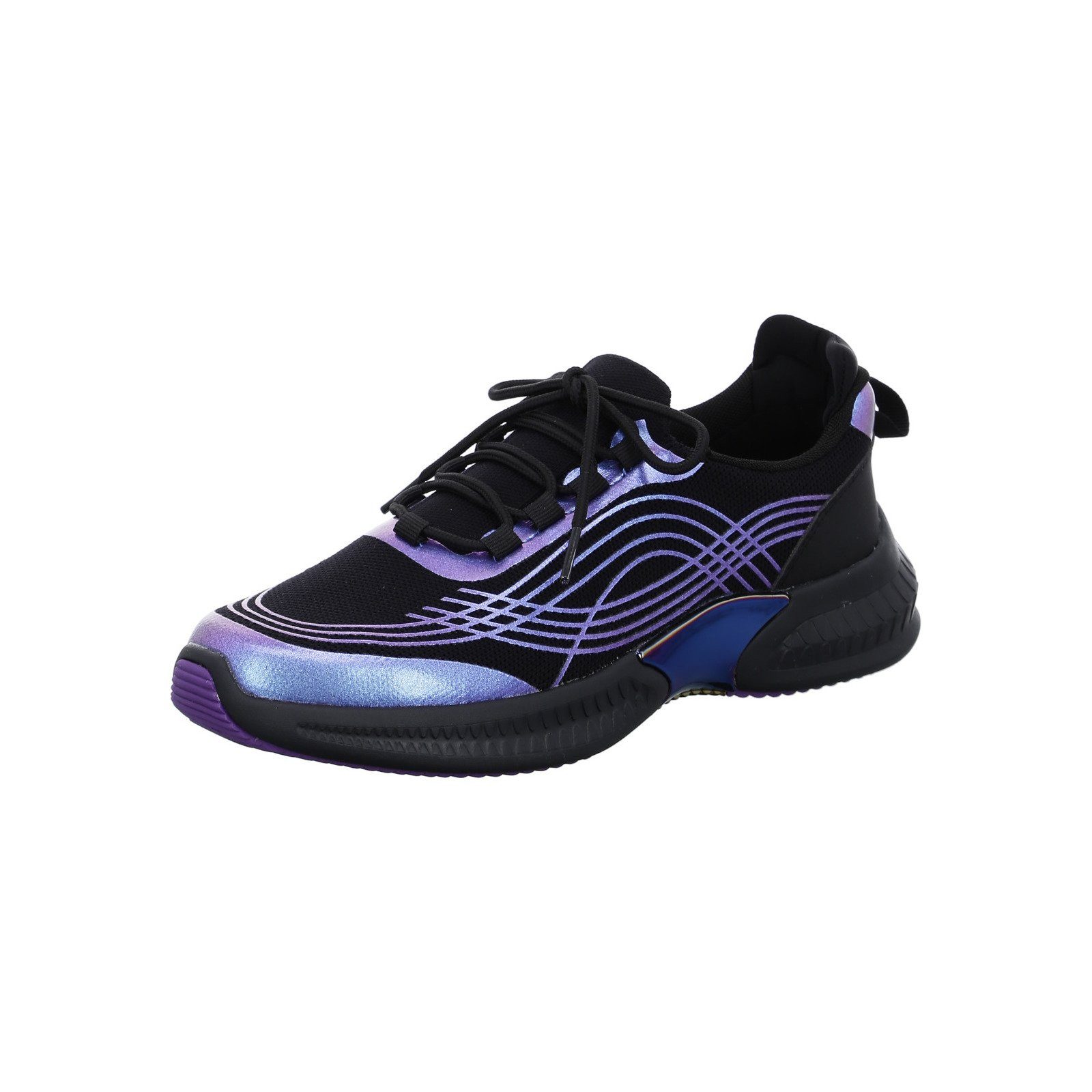 Ara Athen - Damen Schuhe Schnürschuh Sneaker Materialmix schwarz