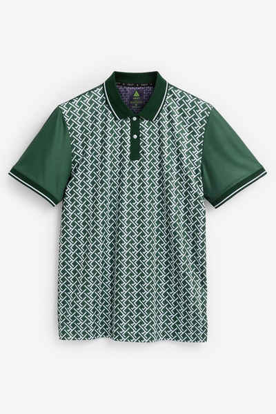 Next Poloshirt Active & Golf Poloshirt mit Print (1-tlg)