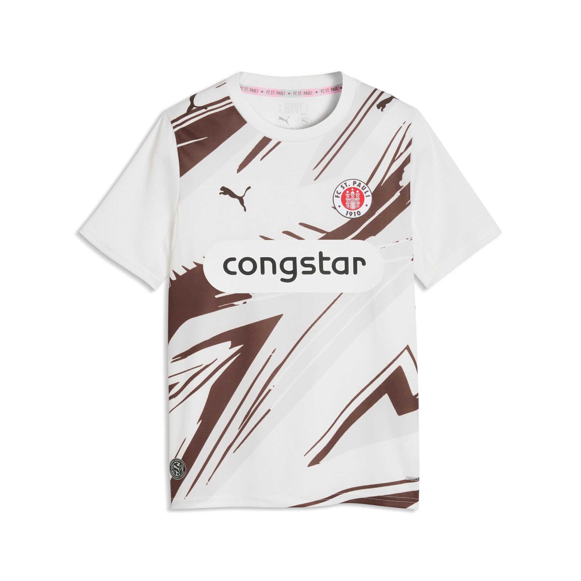 PUMA Fußballtrikot FCSP AWAY JERSEY REPLICA JR für Jugendliche, mit DryCELL Technologie, atmungsaktiv, Regular Fit