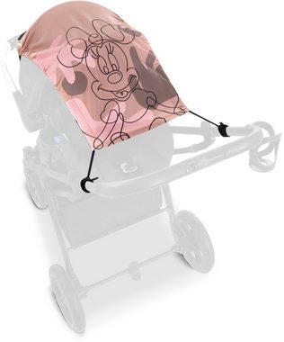 Hauck Sonnensegel Sunshade, Minnie Mouse Rose, für Kinderwagen oder Babywanne