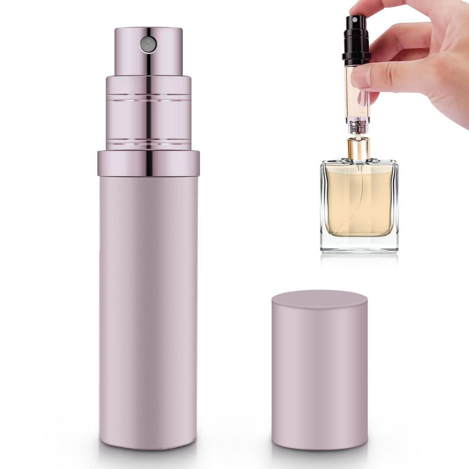 LuxusKollektion Parfümzerstäuber Parfum Zerstäuber 5ml Rosa Nachfüllbar