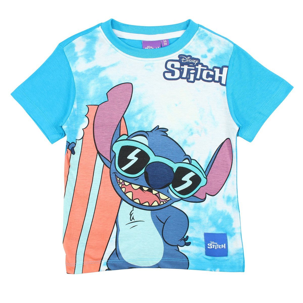 Disney Print-Shirt Disney Lilo und Stitch Kinder kurzarm T-Shirt Shirt Gr. 98 bis 128 Baumwolle