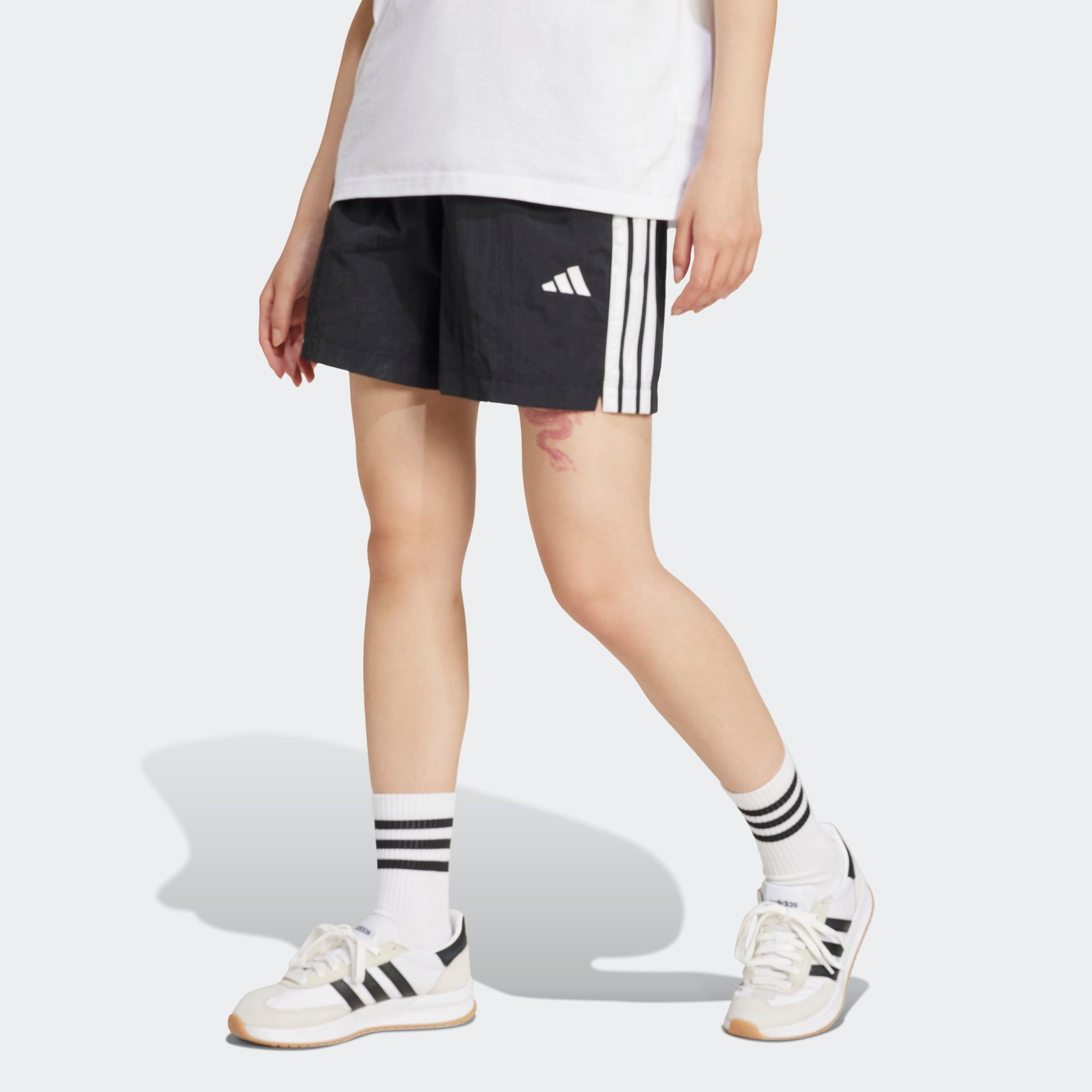 adidas Sportswear Shorts W 3S WV SHO (1-tlg) für Sport, aus Polyamid, mit G günstig online kaufen