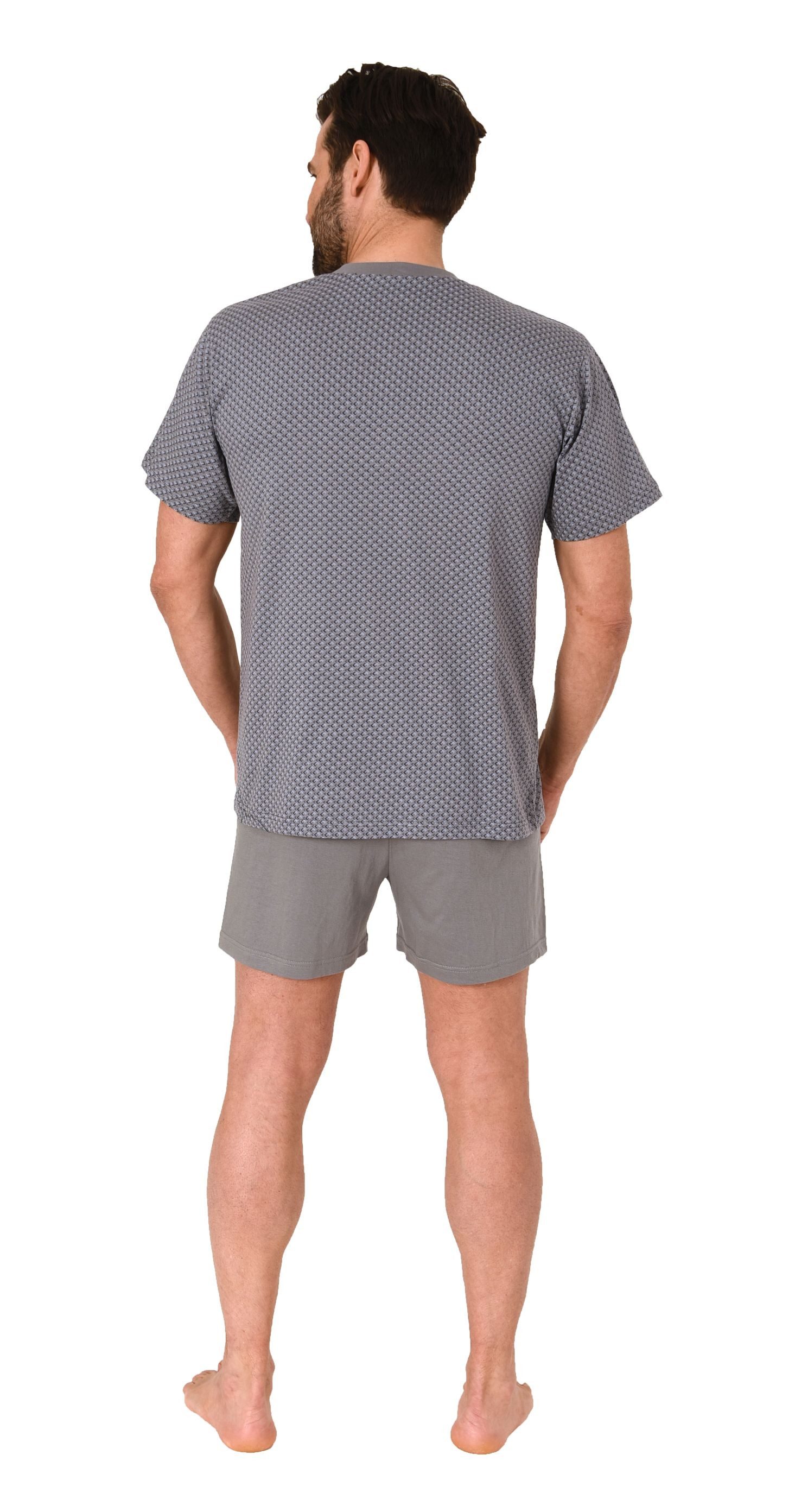 Normann Pyjama Normann Herren Schlafanzug kurz Shorty Pyjama aus 100 % Baumwolle