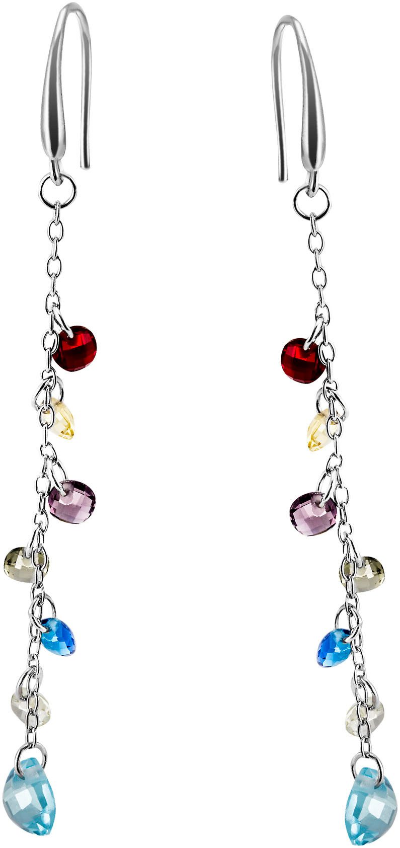 Firetti Paar Ohrhaken Schmuck Geschenk Silber 925 Ohrschmuck Ohrringe, mit Zirkonia (synth)