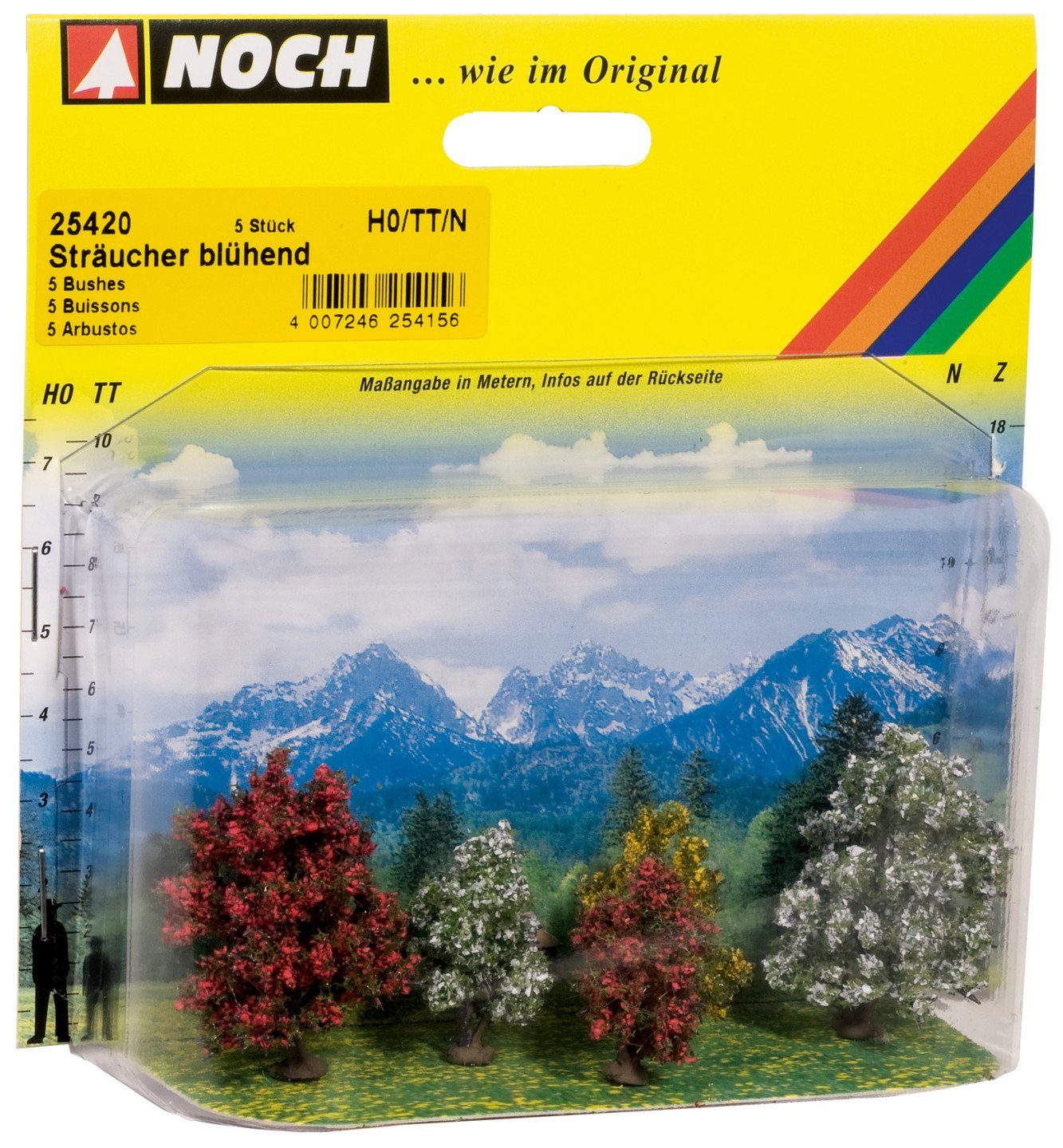 NOCH Dekobaum NOCH® Sträucher, blühende Büsche, 5 Stück 3-4 cm f