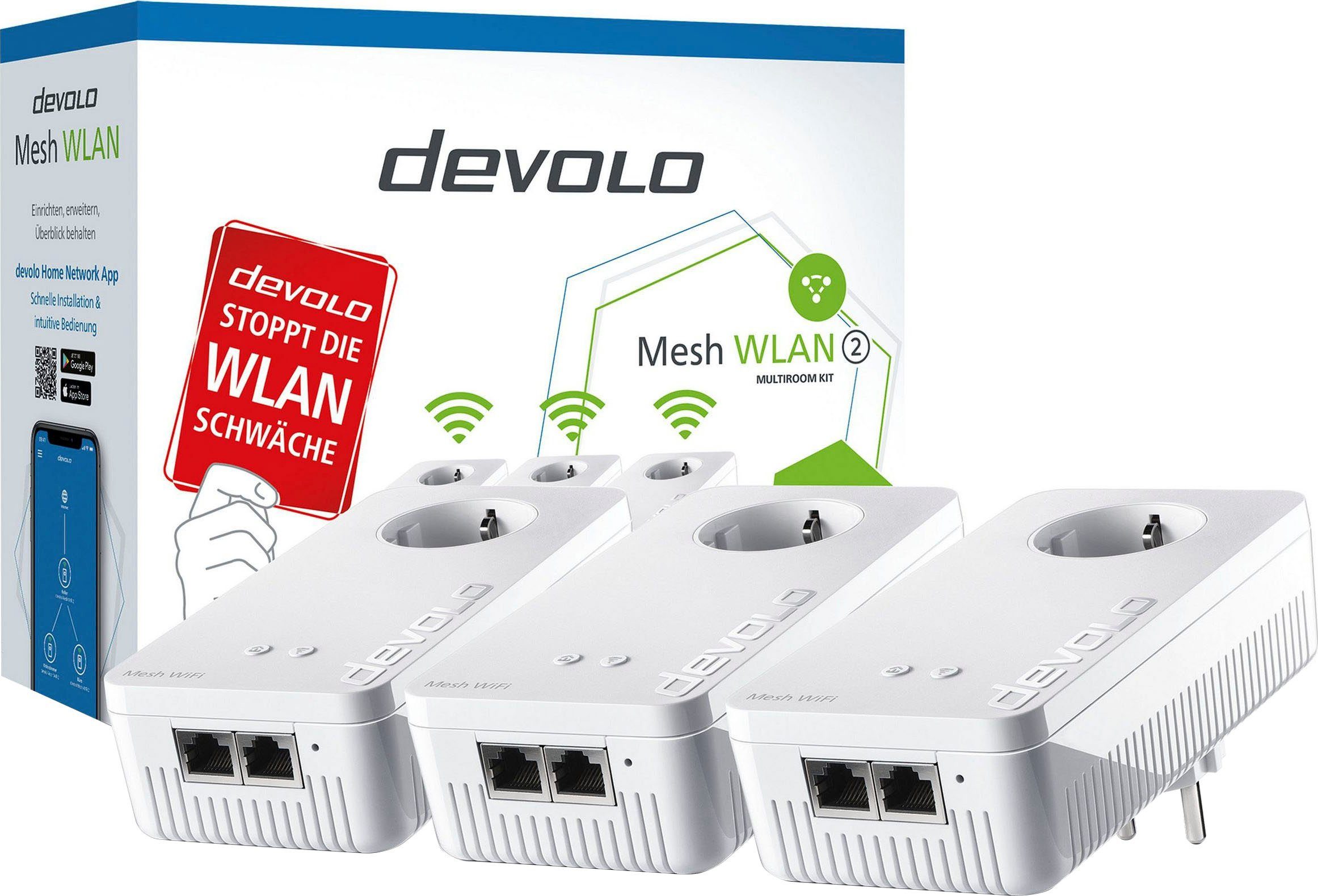 DEVOLO Mesh WLAN 2 Kit Multiroom Netzwerk-Switch