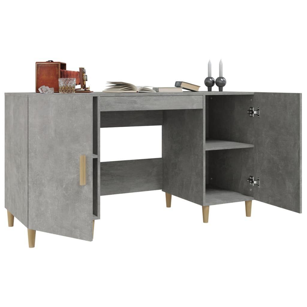 Schreibtisch Betongrau Holzwerkstoff furnicato cm 140x50x75