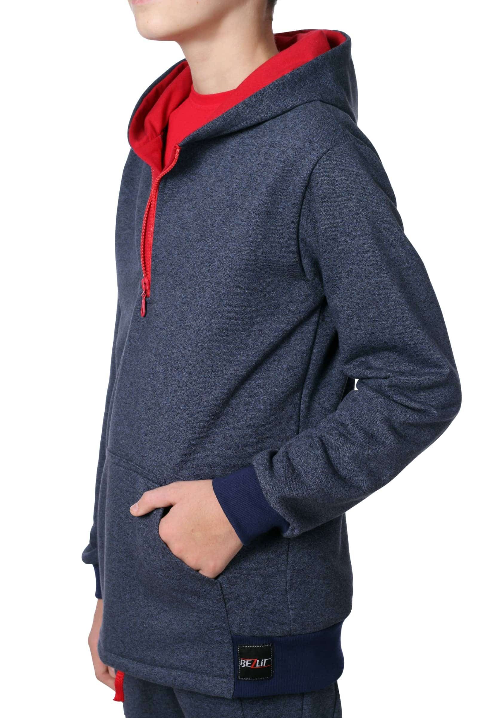 BEZLIT Hoodie Jungen Pullover mit Kapuze meliert 30364 (1-tlg) Hoodie