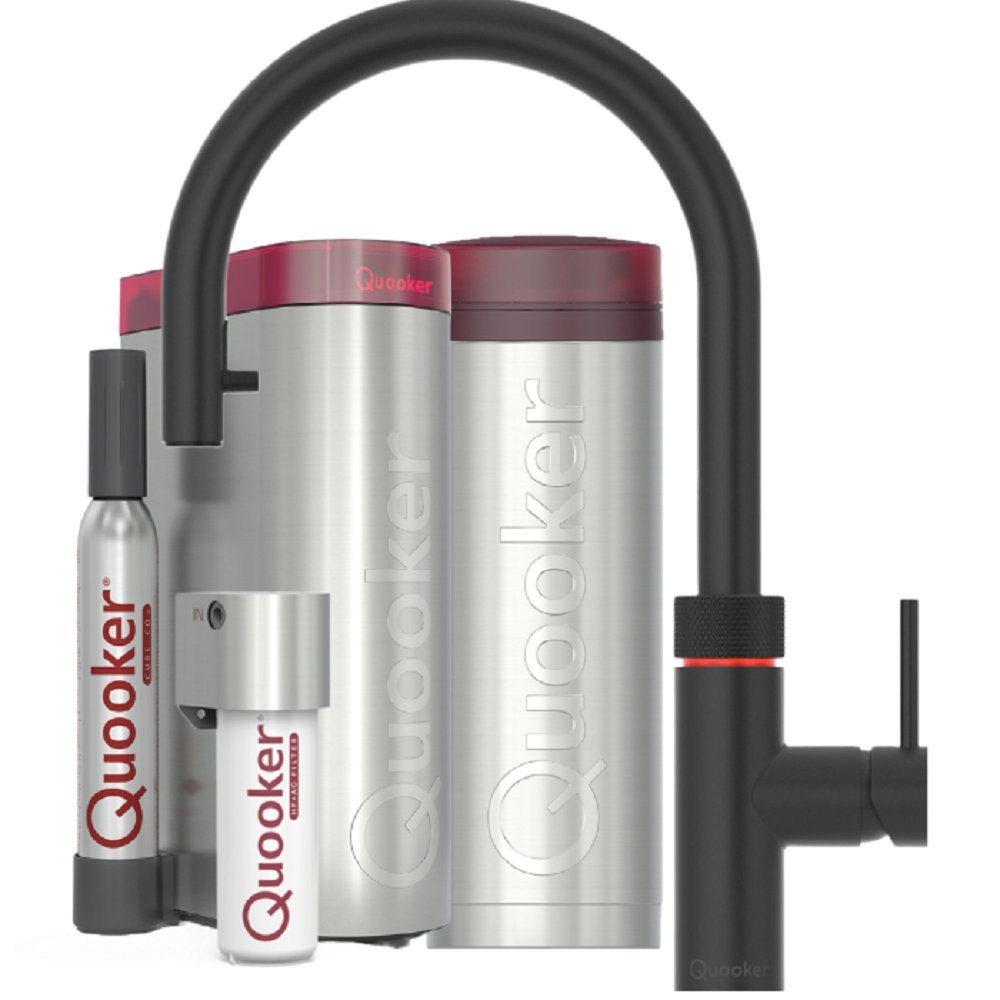 QUOOKER Küchenarmatur Flex Set Round Set,Combi+, CUBE schwarz FXRBLK COMBI+ CUBE2 *inkl. 7 JAHRE GARANTIE*