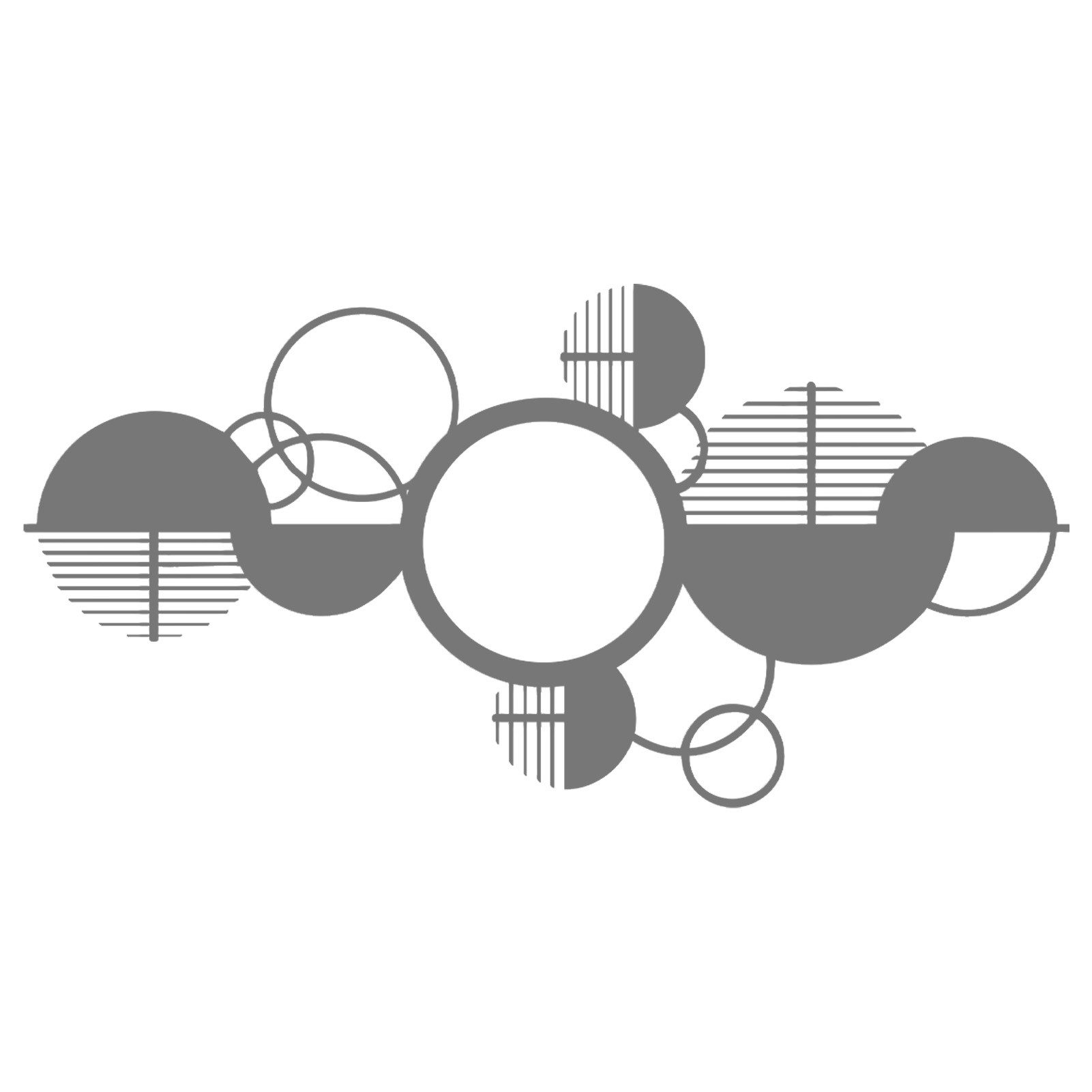 Jumpeak Wanddekoobjekt Metall Kunstwanddekoration,Geometrische Deko,Wasserfest Beschichtung, Moderne Wandkunst für Zuhause,Perfektes Geschenk für Einrichtungsfans