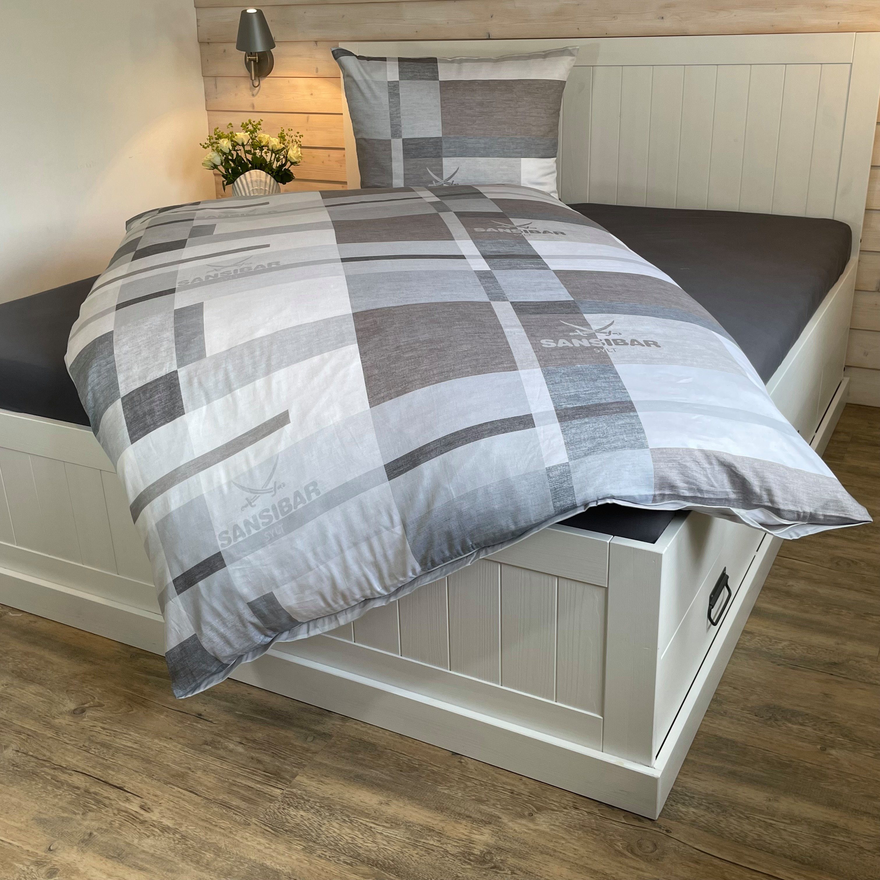 Sansibar Sylt Wendebettwäsche Bettwäsche Sansibar Cliff (2 tlg), Baumwolle, günstig online kaufen