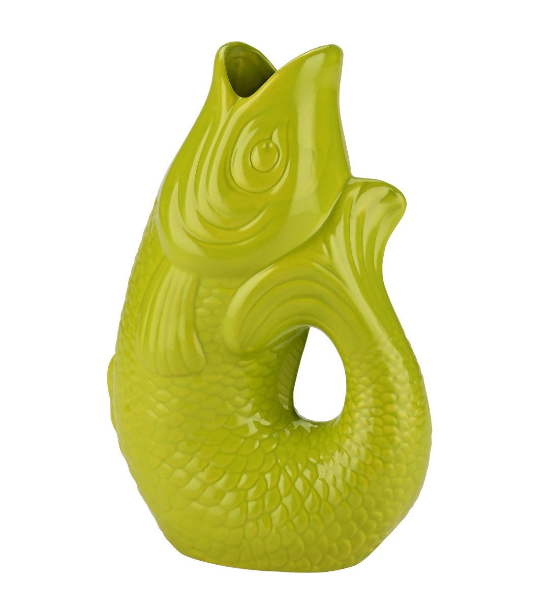 Dekovase Monsieur Carafon Vase / Karaffe Fisch S lime 1,2l