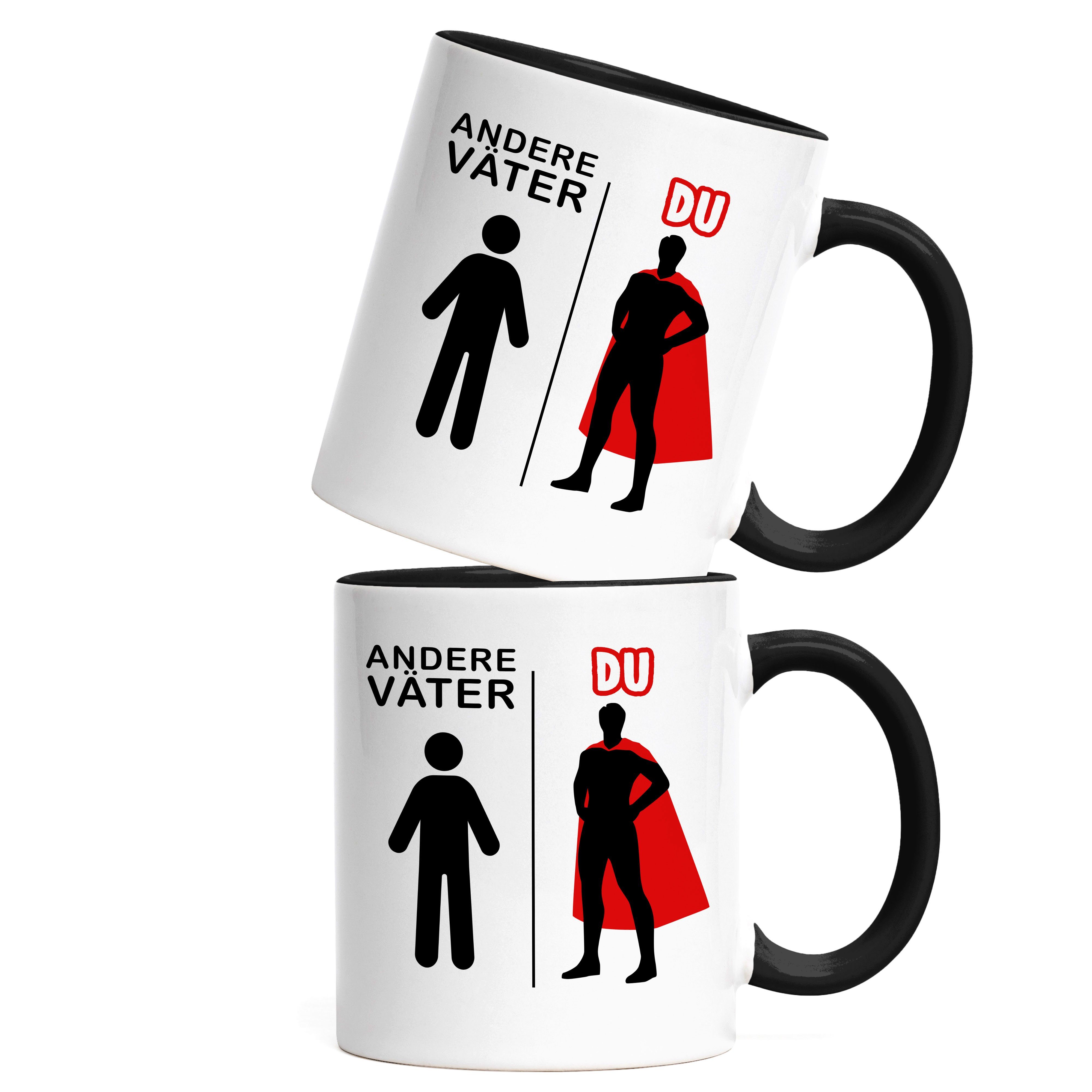 Vatertagsgeschenk Hey!Print Tasse Bester Held Papa Schwarz Andere Superheld Vatertag Väter Du Geschenkidee Tasse