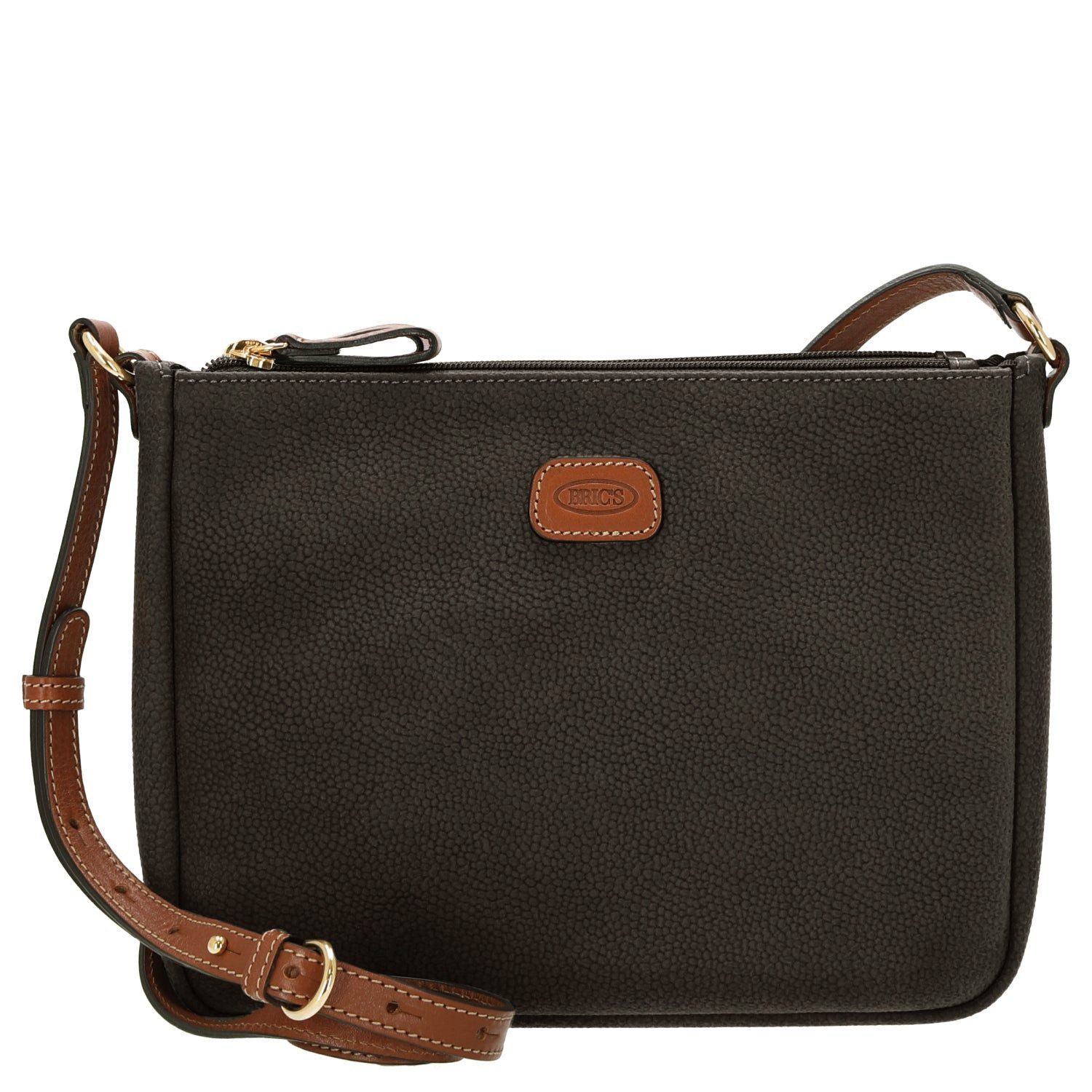 Bric's Handtasche Life - Schultertasche 25 cm (olive)