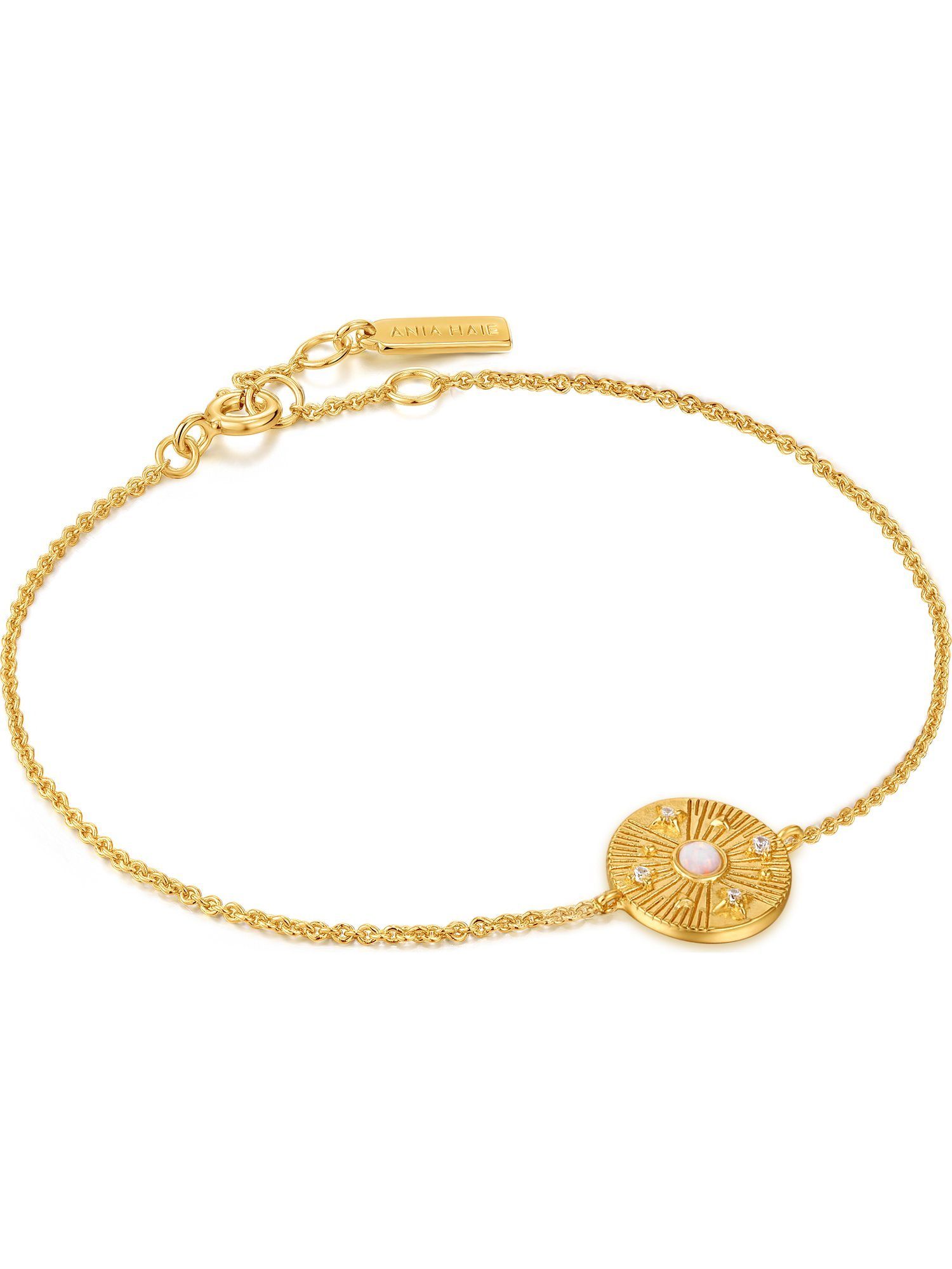 Ania Haie Armband Ania Haie Damen-Armband 925er Silber Opal, trendig gold