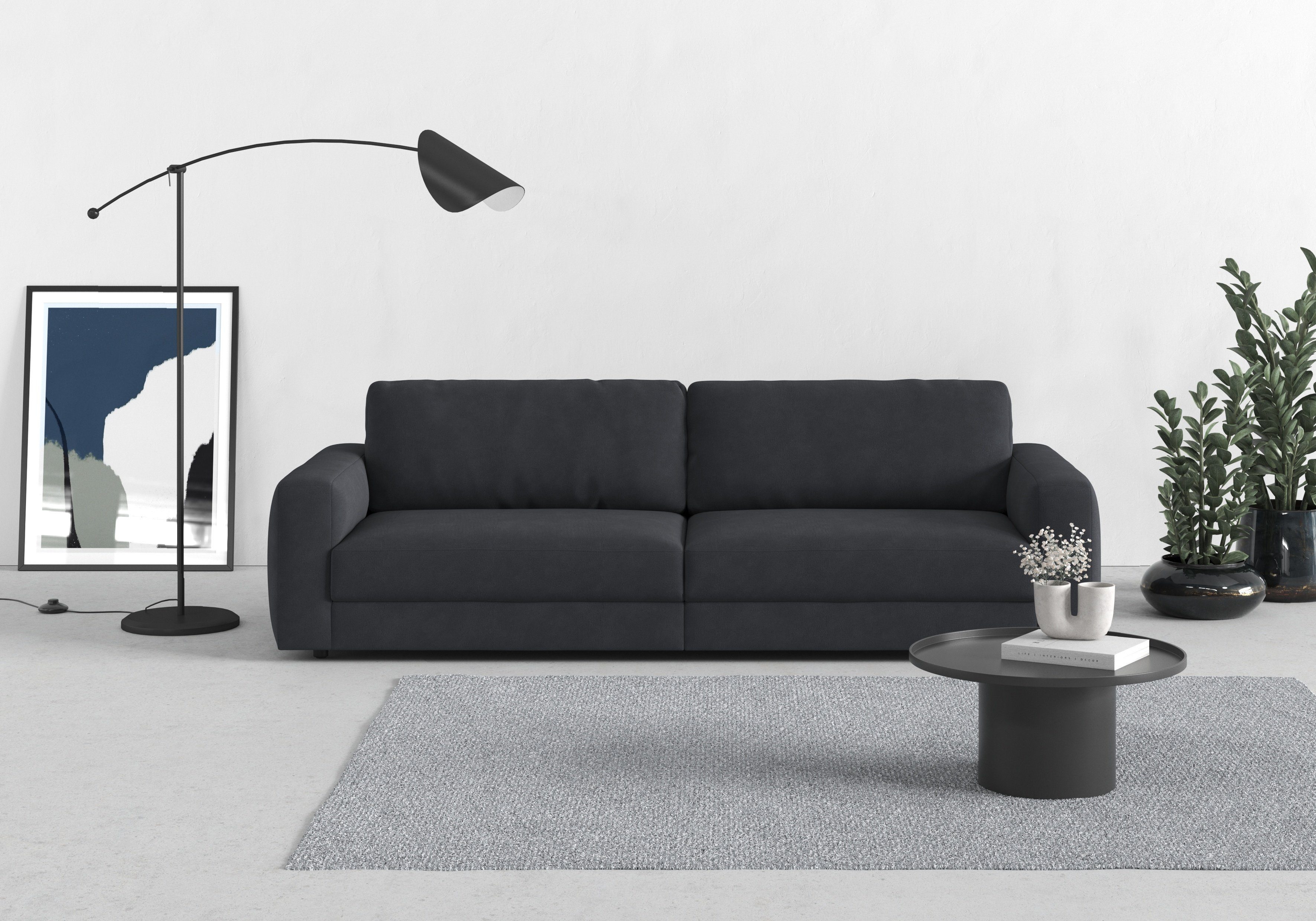TRENDMANUFAKTUR Big-Sofa Bourbon, 2 Teile, extra tiefe Sitzfläche, wahlweise mit Sitztiefenverstellung bestellbar