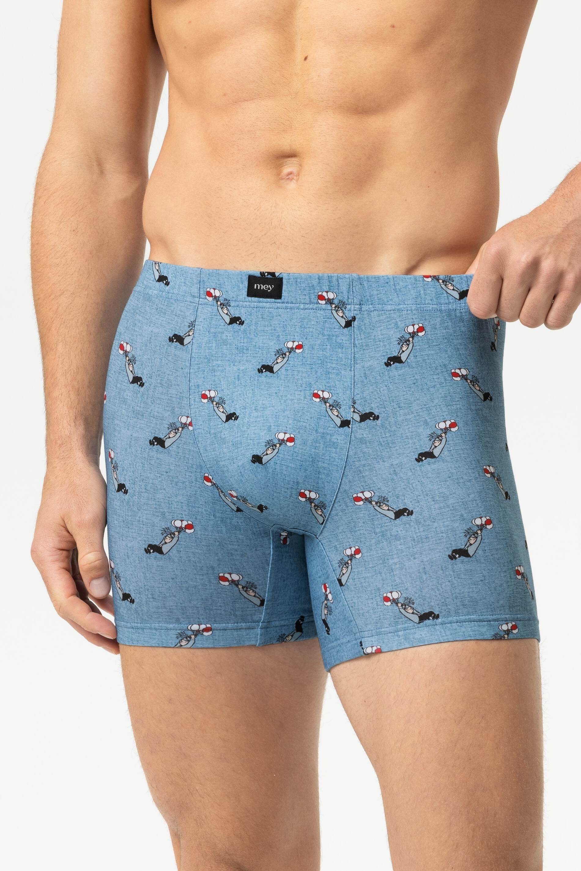 Mey Trunk Mey Long Shorty Serie mey x LORIOT mit Print (1-St., 1) Moderne Trunks mit ikonischem LORIOT-Print